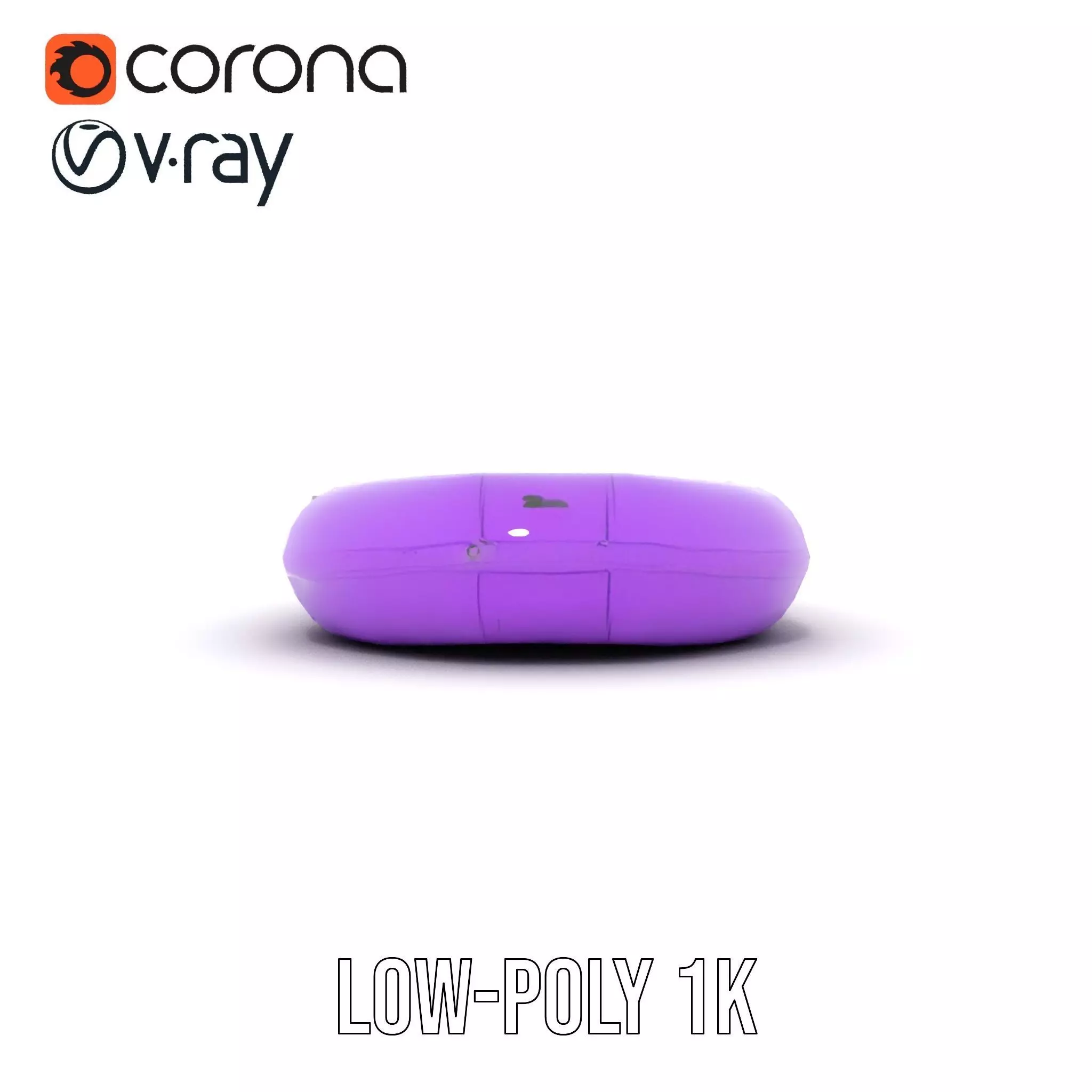 Vibrant Purple Raft model pack Low-poly 3D model_14