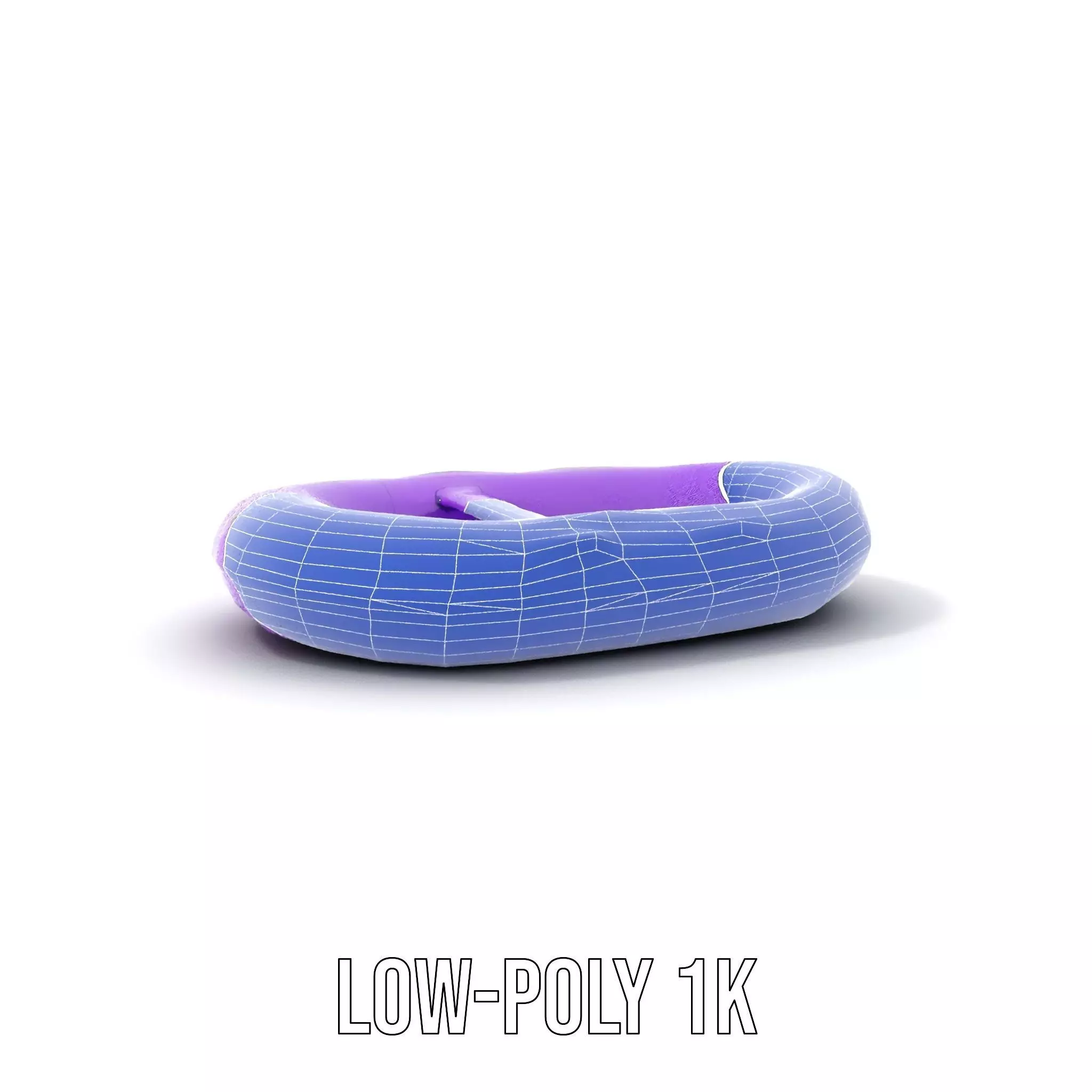 Vibrant Purple Raft model pack Low-poly 3D model_17