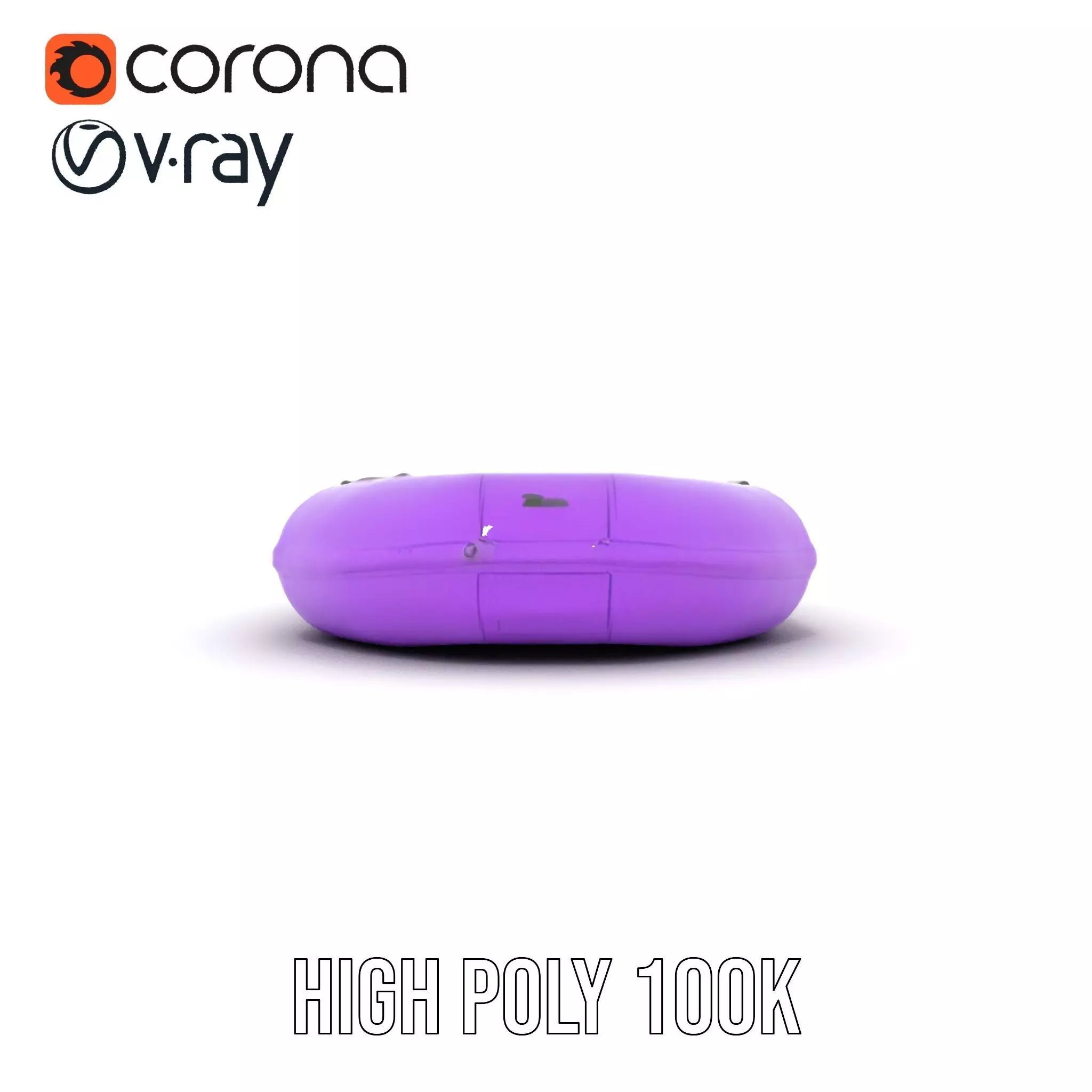 Vibrant Purple Raft model pack Low-poly 3D model_21