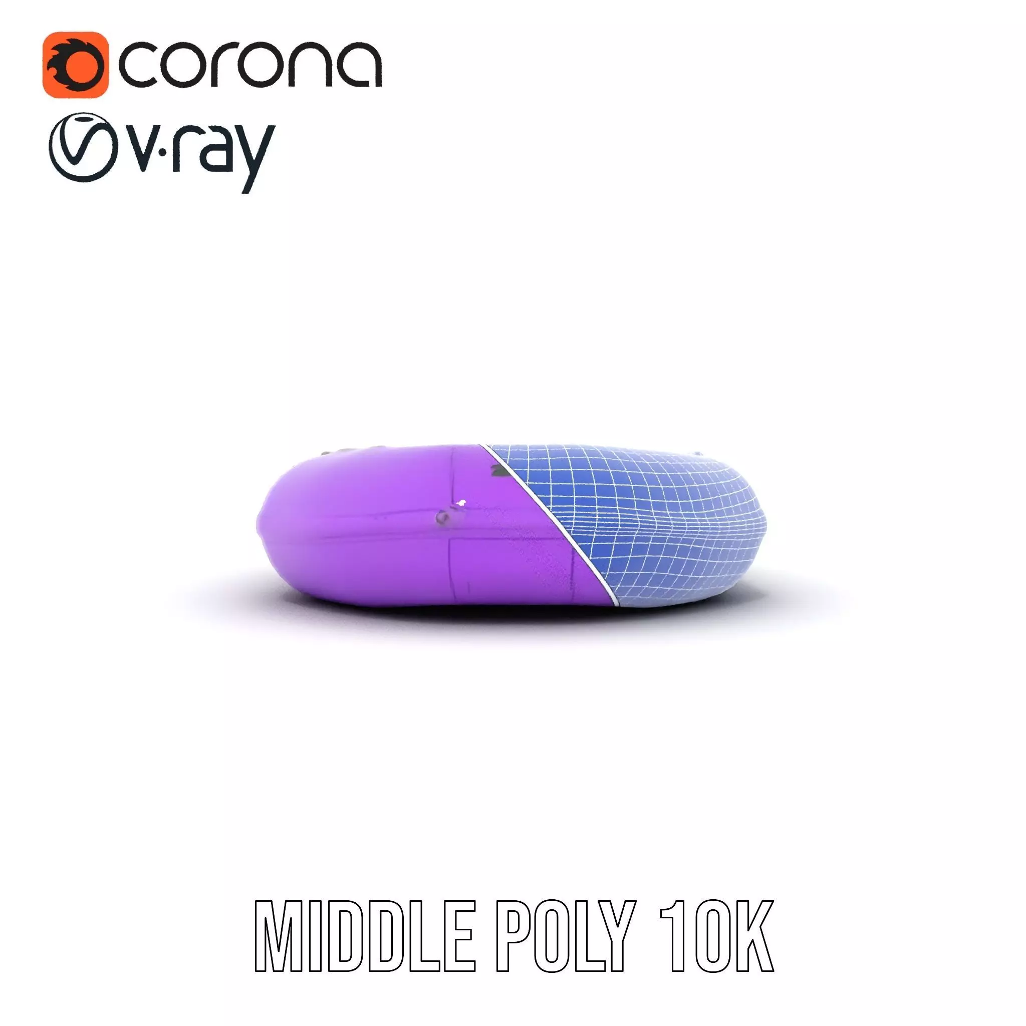 Vibrant Purple Raft model pack Low-poly 3D model_27