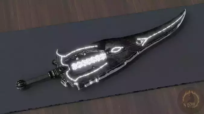 Sword003  High-Quality Game Ready 3D Sword Asset