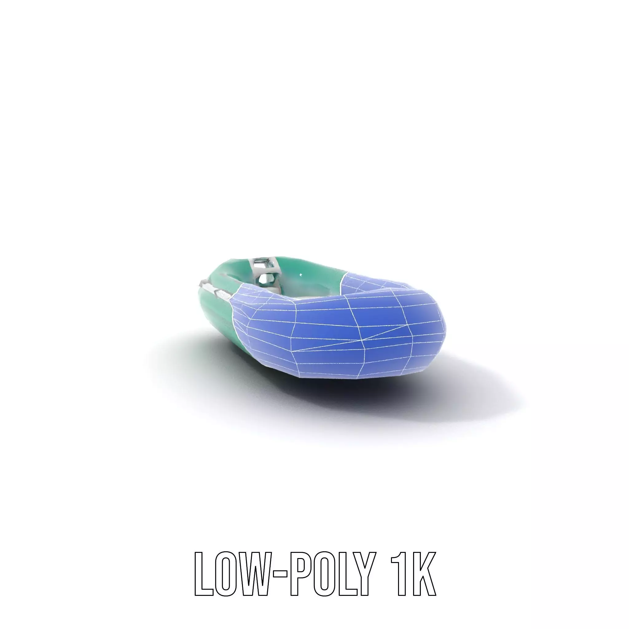 Emerald Inflatable Boat model pack Low-poly 3D model_25