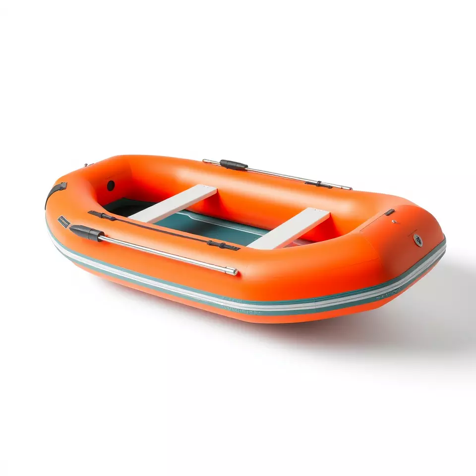 Orange Inflatable Raft model pack Low-poly 3D model_2