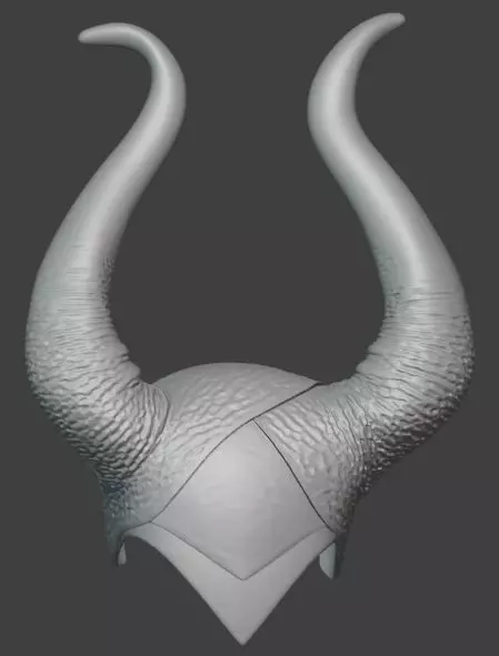 Maleficent Horns Headpiece Halloween and Cosplay 3D print model_0