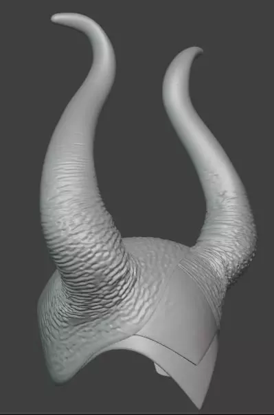 Maleficent Horns Headpiece Halloween and Cosplay 3D print model_3