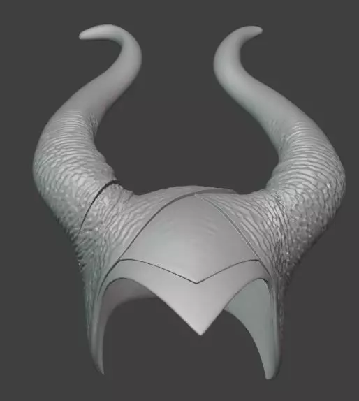 Maleficent Horns Headpiece Halloween and Cosplay 3D print model_5