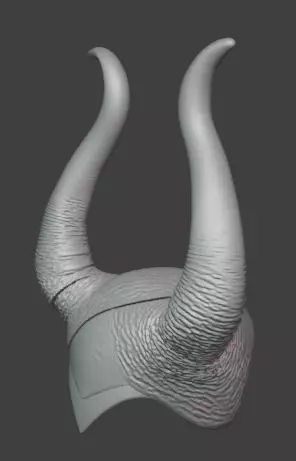 Maleficent Horns Headpiece Halloween and Cosplay 3D print model_1