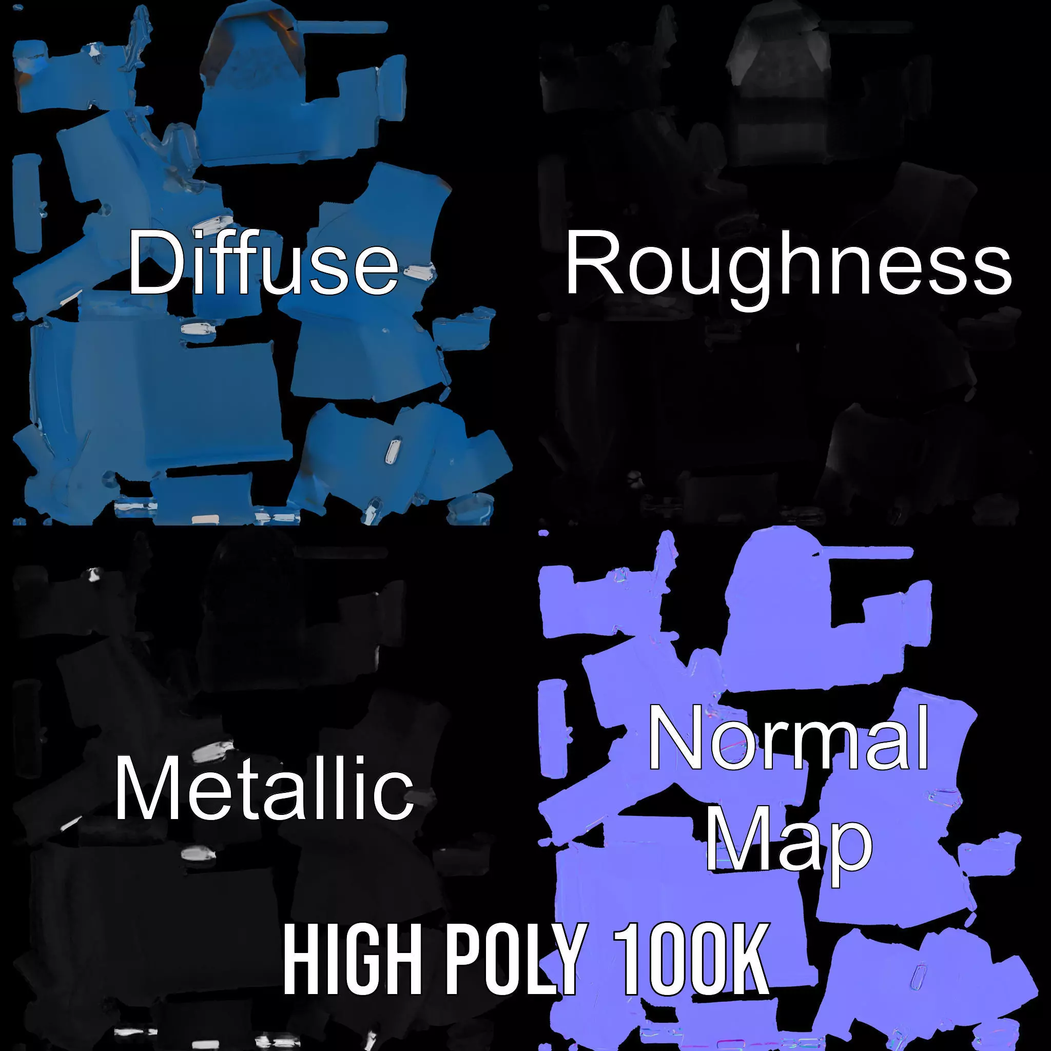 Navy Inflatable Boat model pack Low-poly 3D model_3