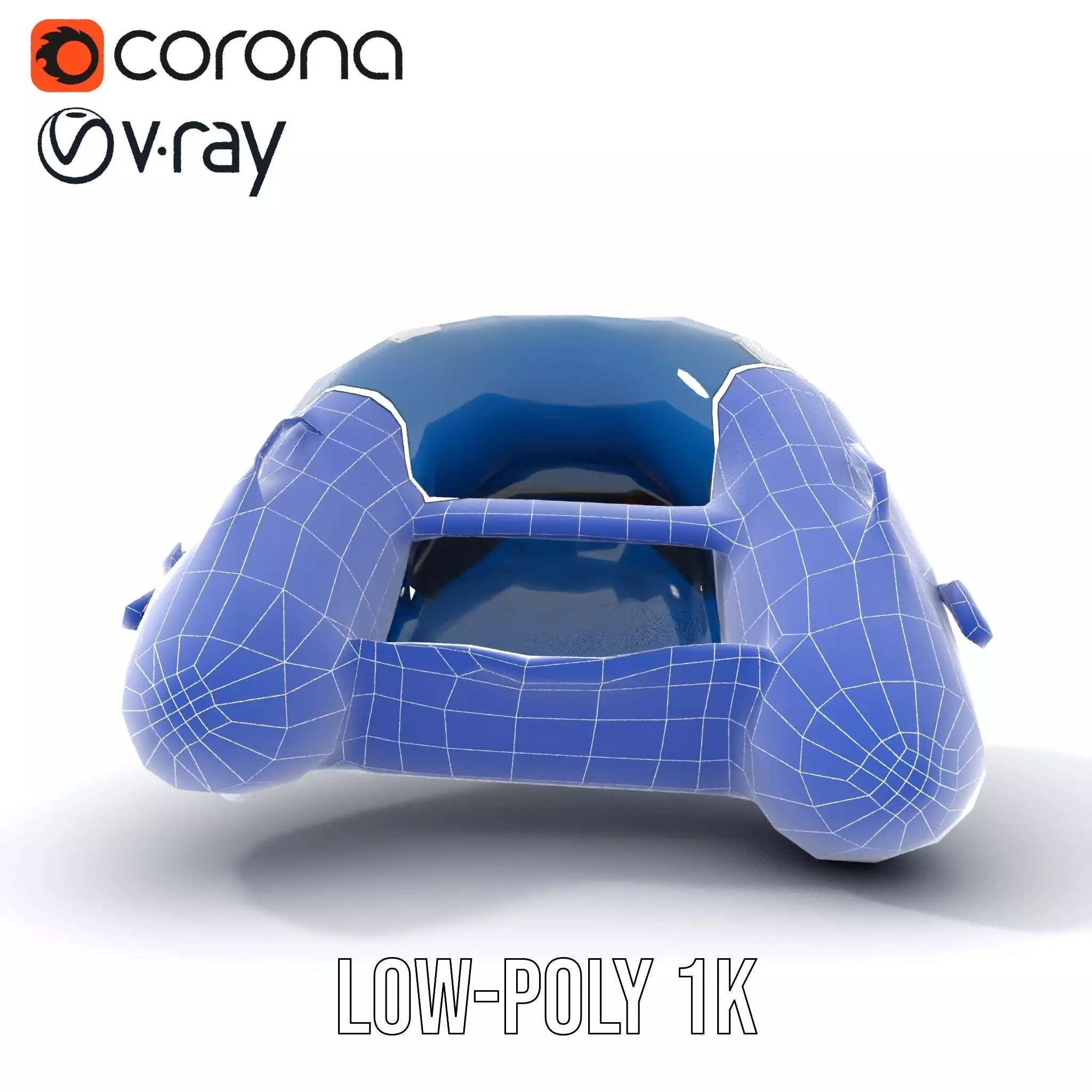 Navy Inflatable Boat model pack Low-poly 3D model_27