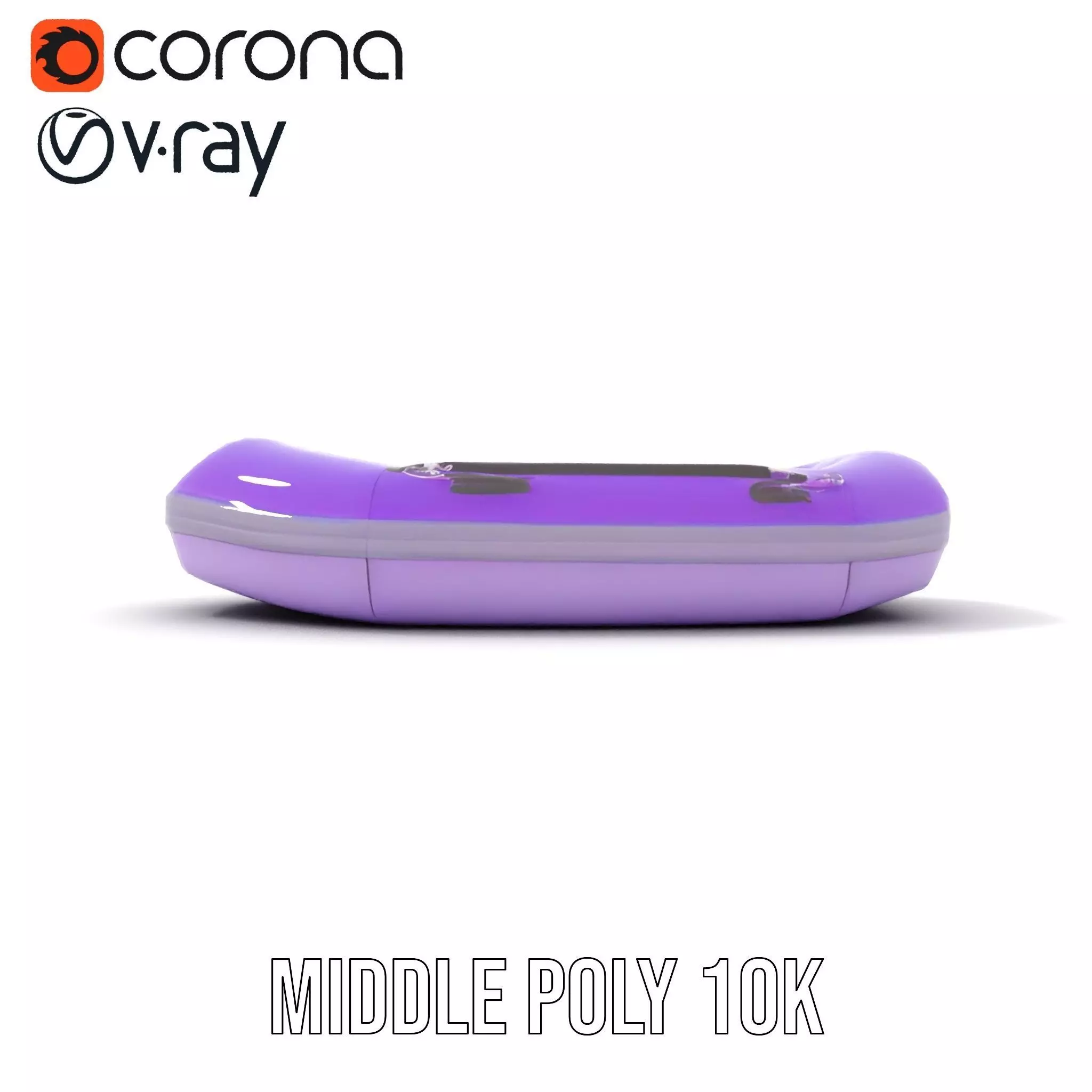 Vibrant Purple Raft model pack Low-poly 3D model_11