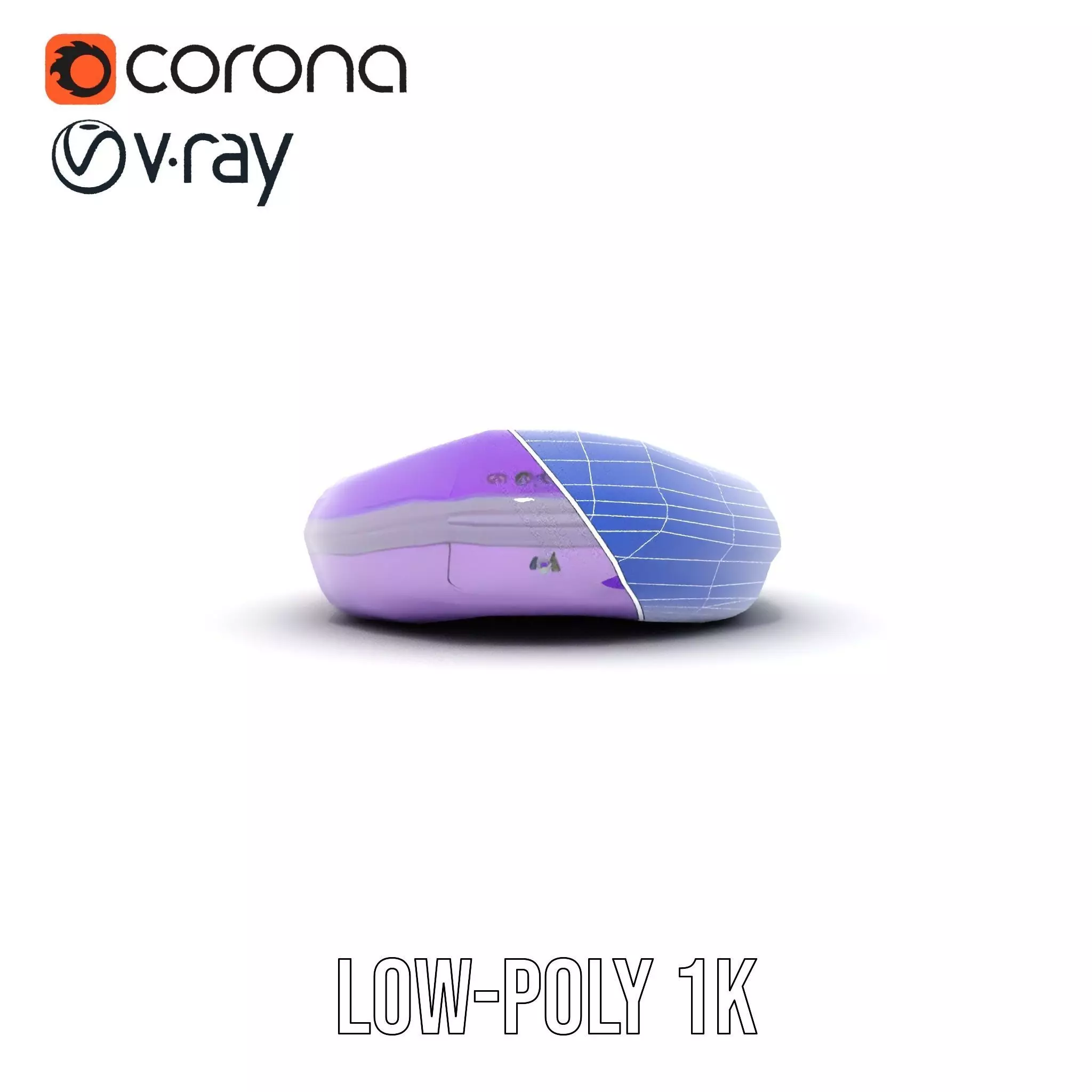 Vibrant Purple Raft model pack Low-poly 3D model_17