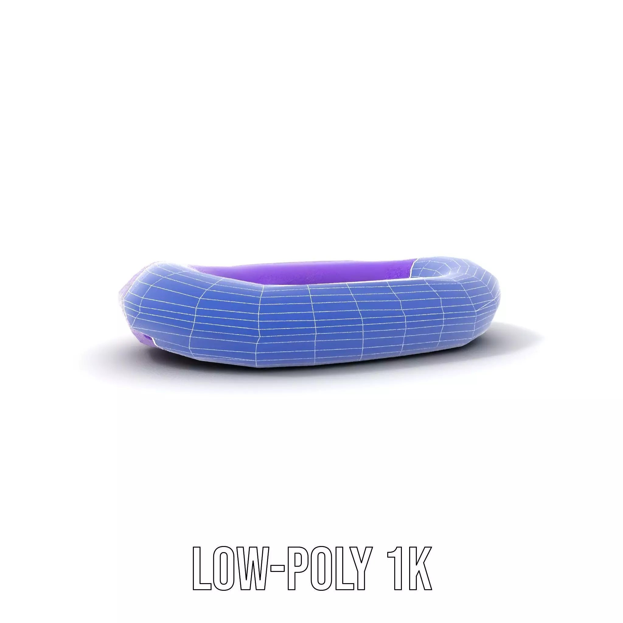 Vibrant Purple Raft model pack Low-poly 3D model_7