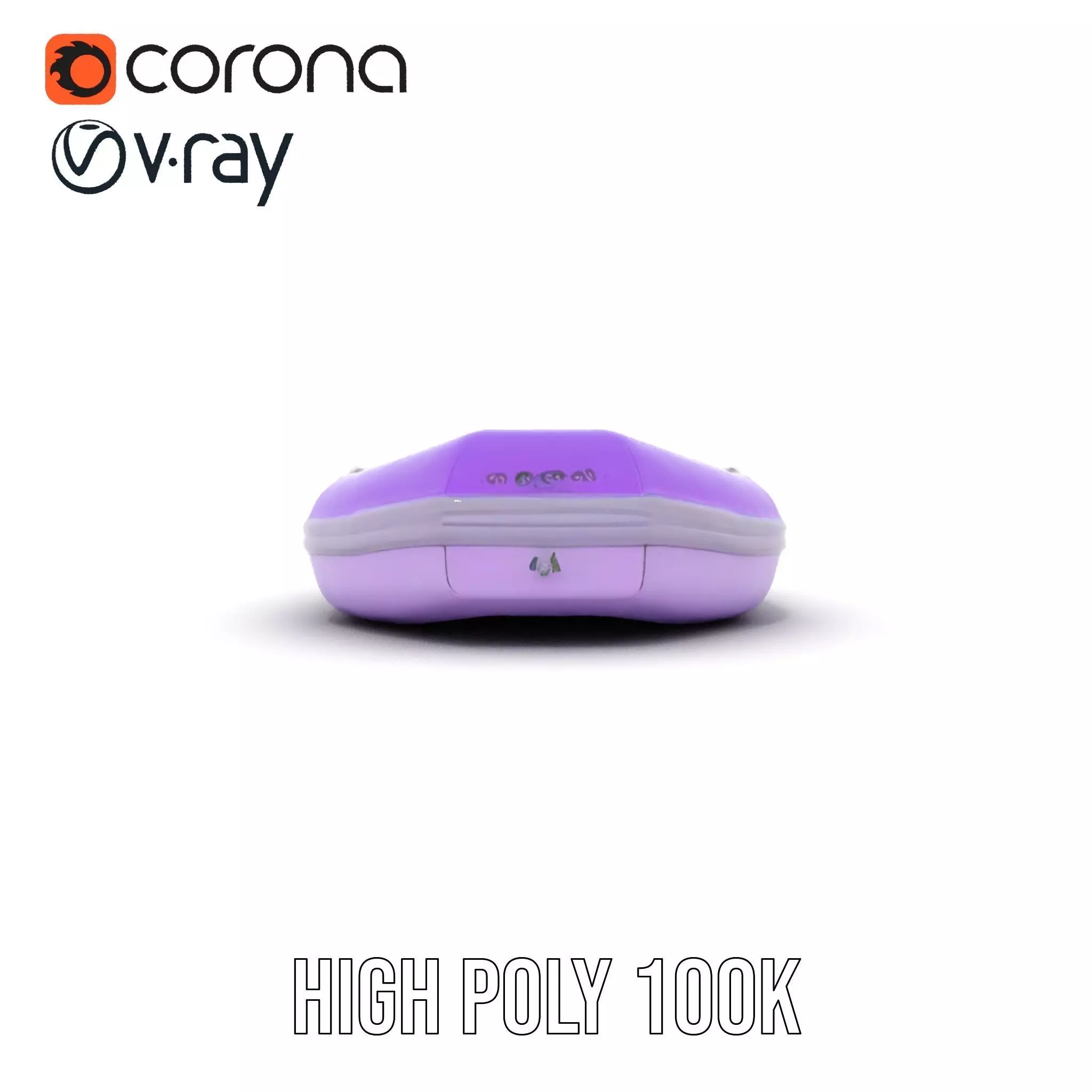 Vibrant Purple Raft model pack Low-poly 3D model_20