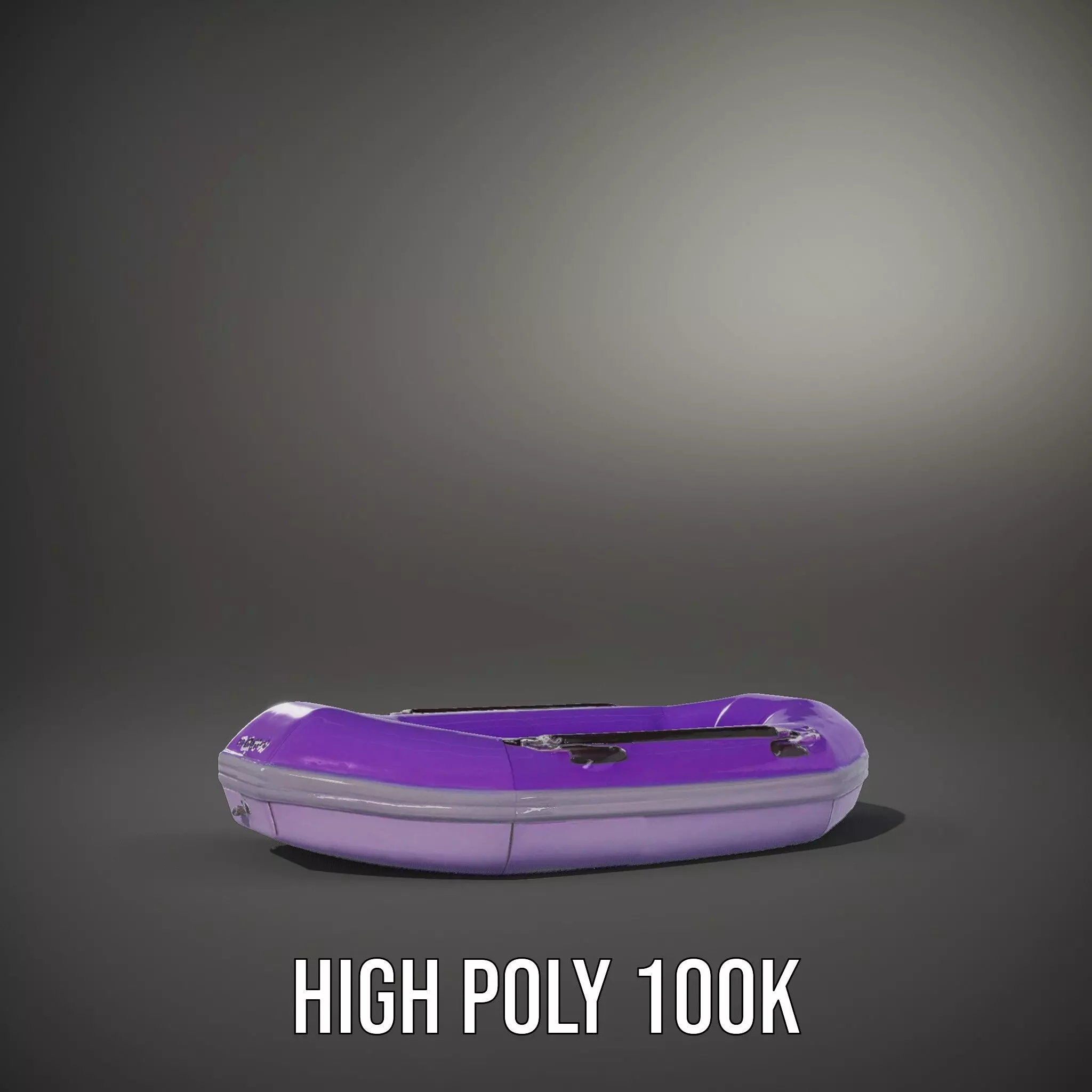 Vibrant Purple Raft model pack Low-poly 3D model_8