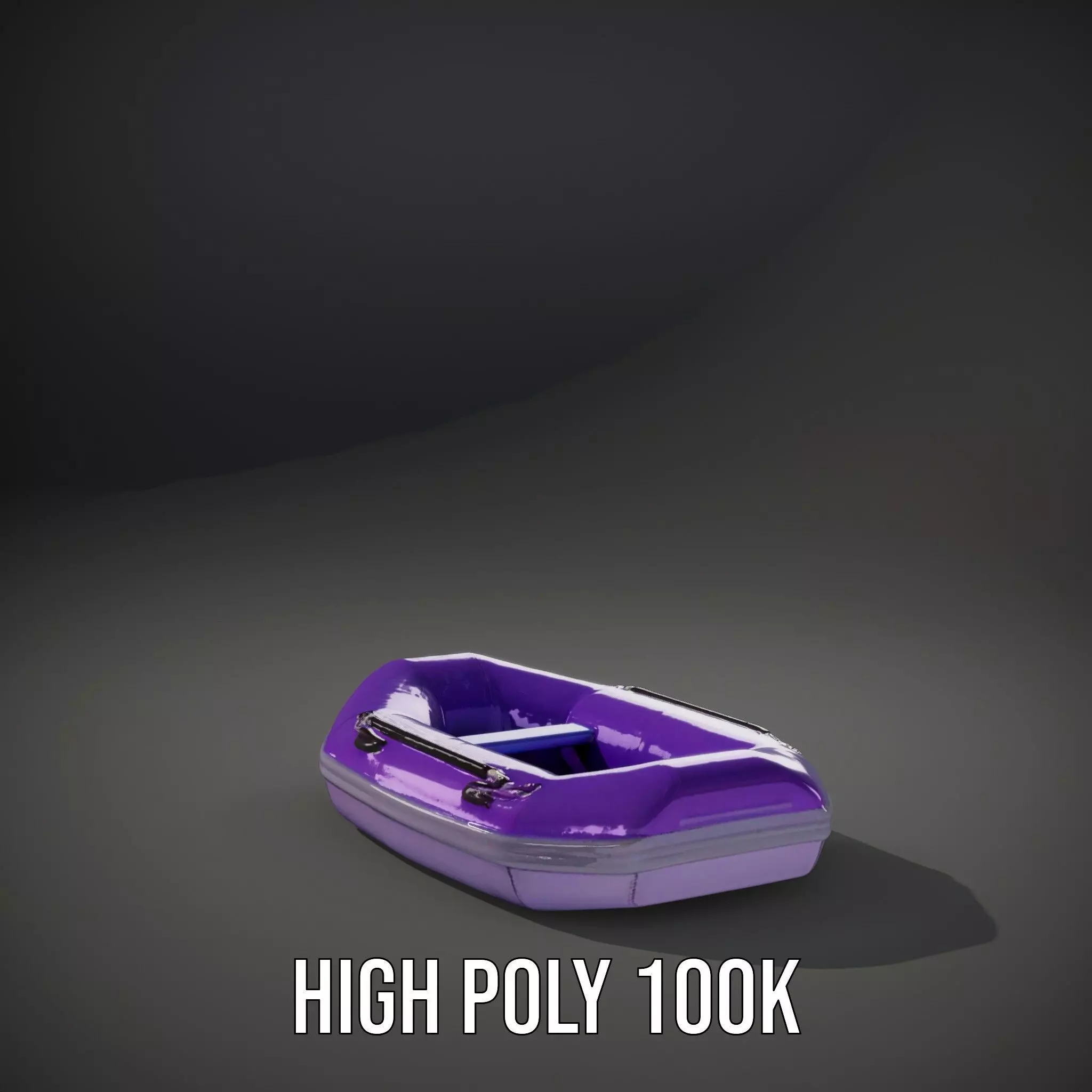Vibrant Purple Raft model pack Low-poly 3D model_10
