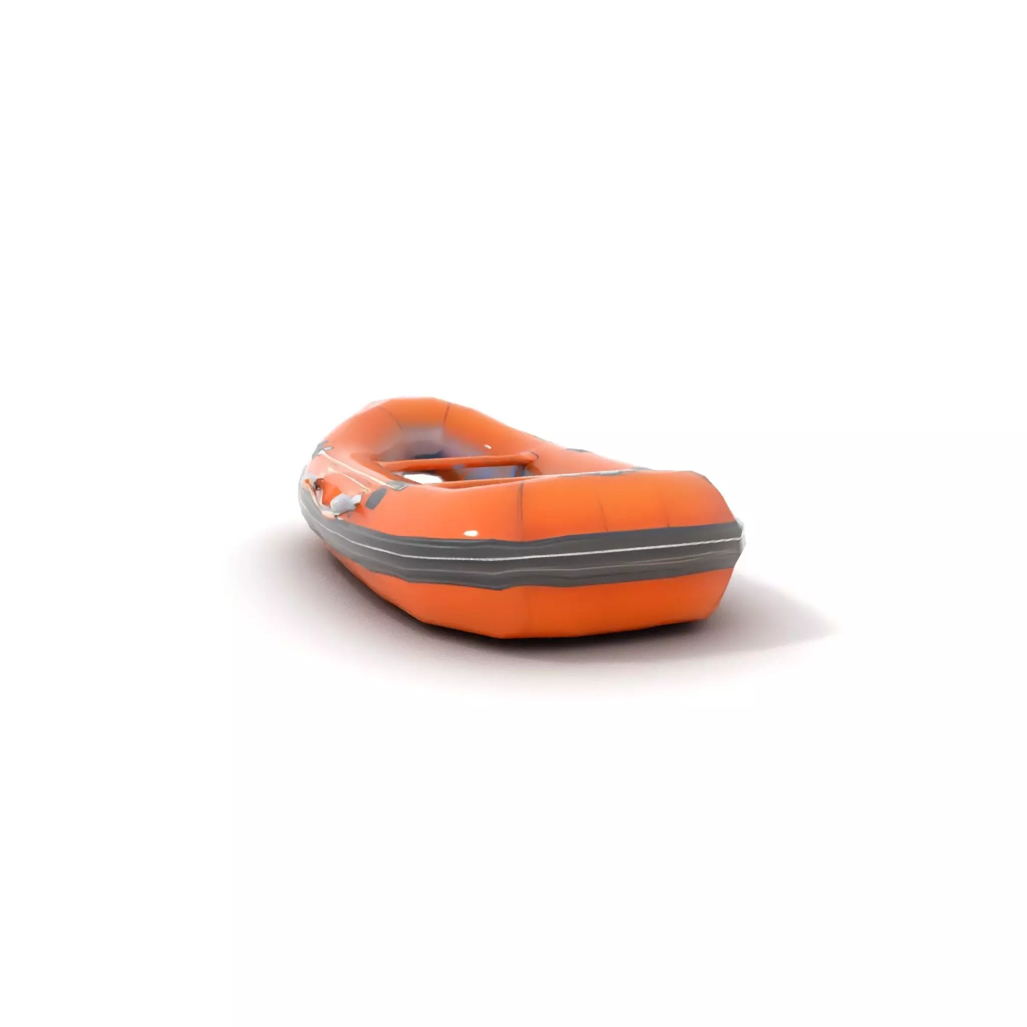 Orange Inflatable Raft model pack Low-poly 3D model_20