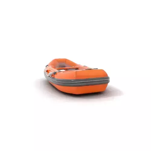Orange Inflatable Raft model pack Low-poly 3D model