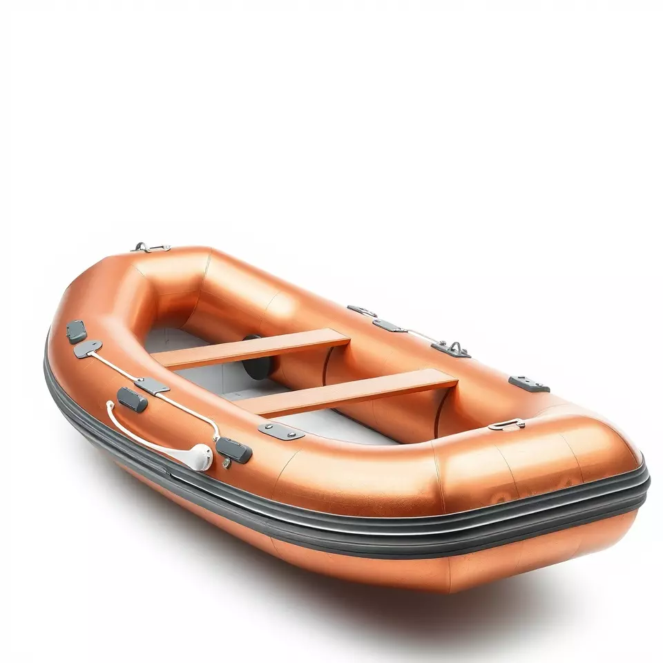 Orange Inflatable Raft model pack Low-poly 3D model_2