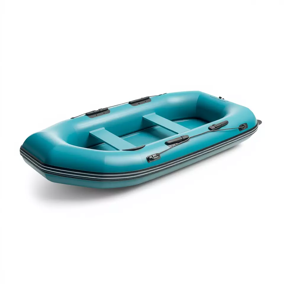 Teal Inflatable Raft model pack Low-poly 3D model_2