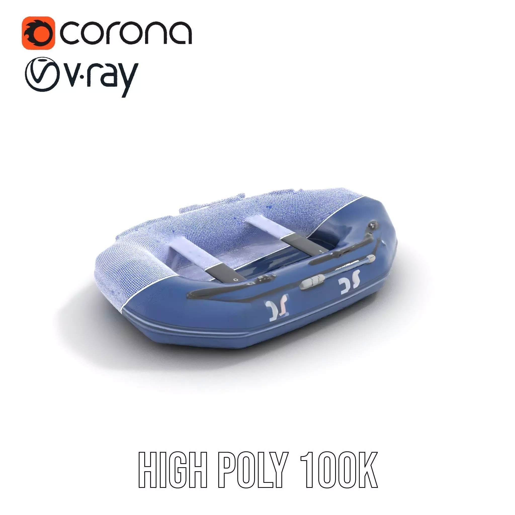 Navy Rubber Boat model pack Low-poly 3D model_31