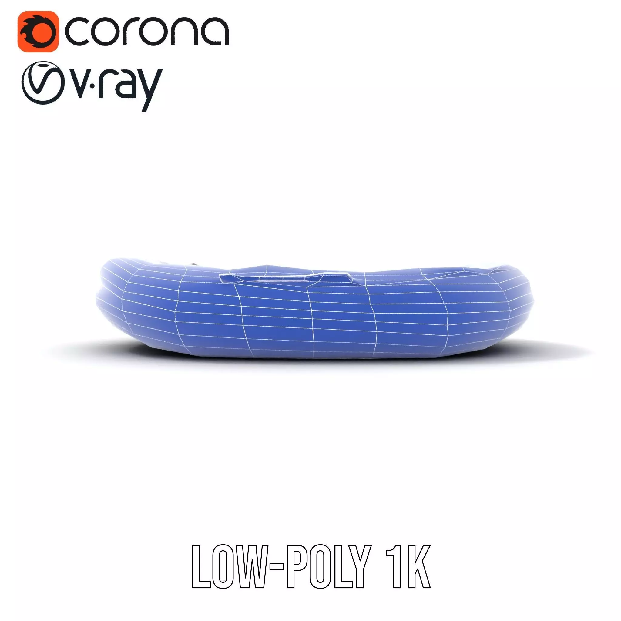 Navy Rubber Boat model pack Low-poly 3D model_30