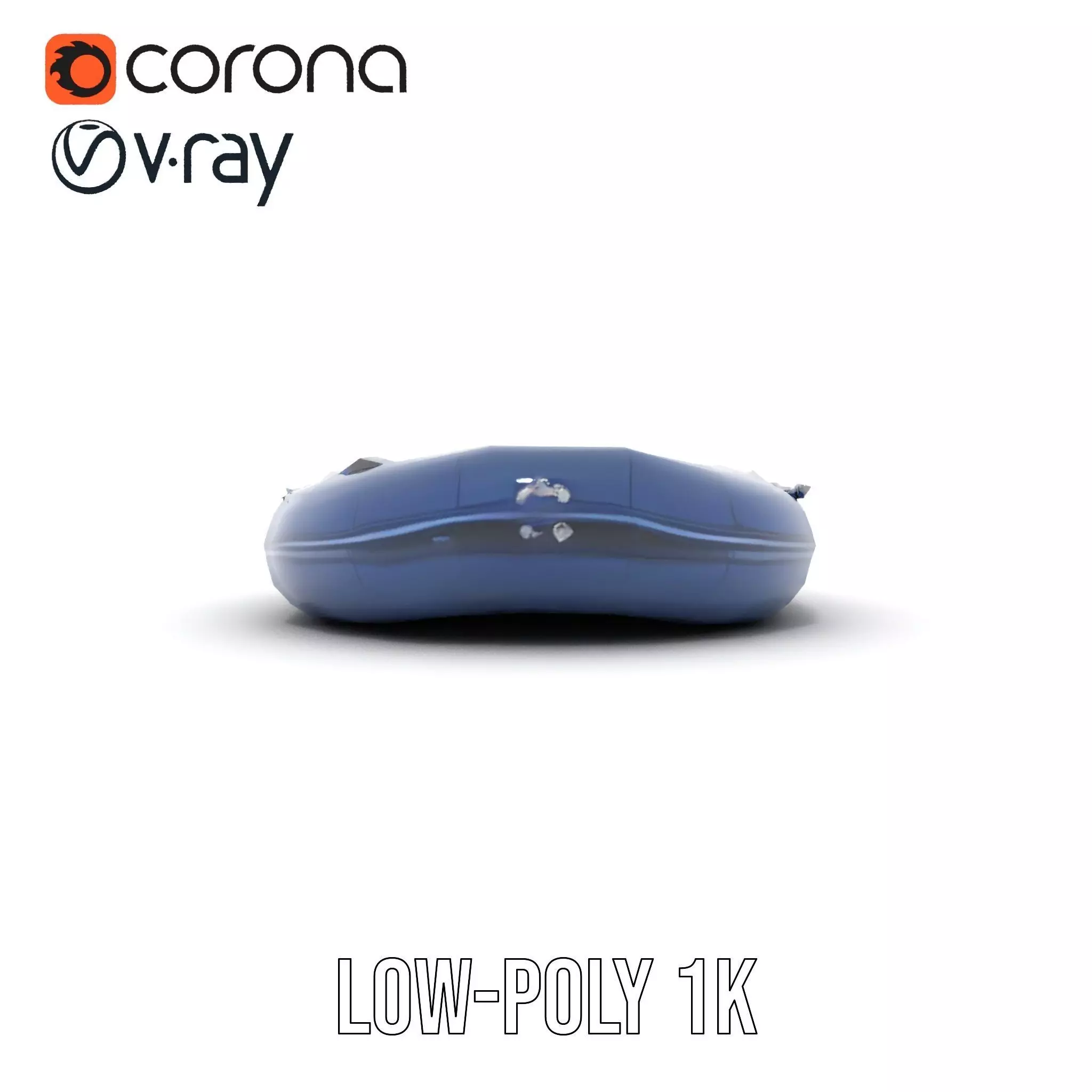 Navy Rubber Boat model pack Low-poly 3D model_28