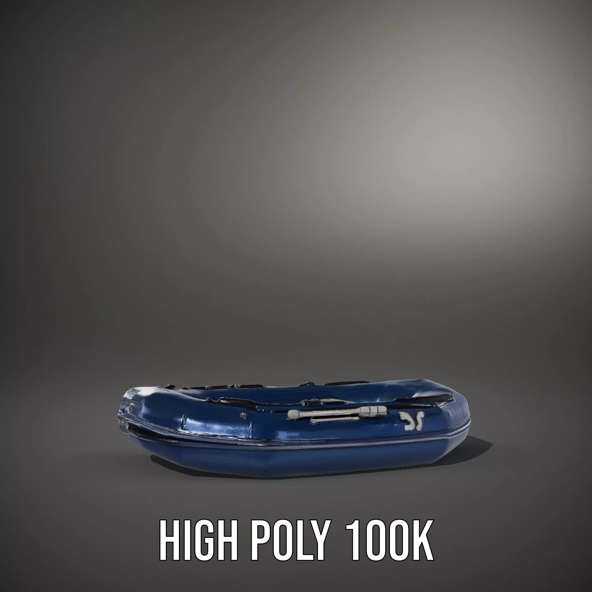 Navy Rubber Boat model pack Low-poly 3D model_10