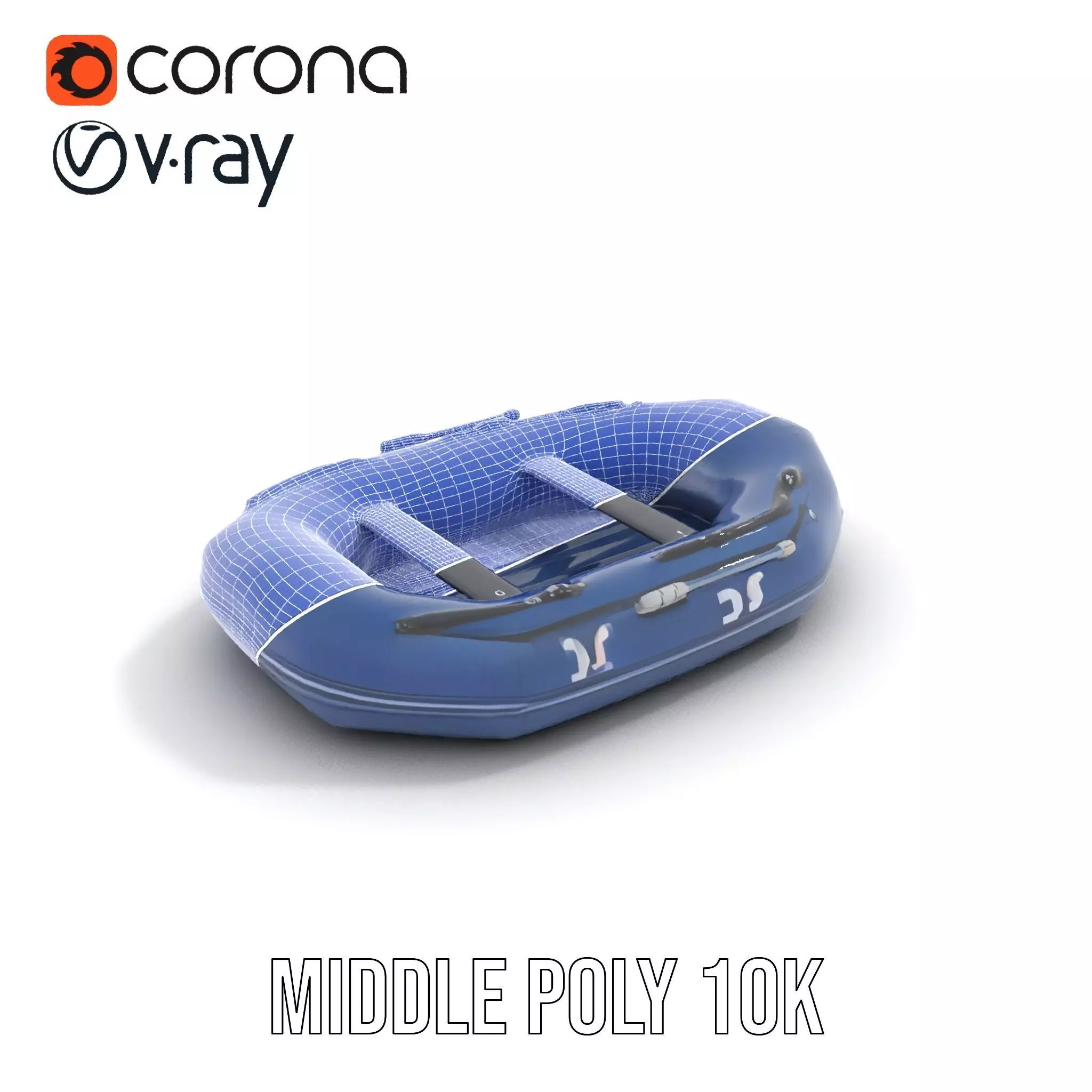 Navy Rubber Boat model pack Low-poly 3D model_21