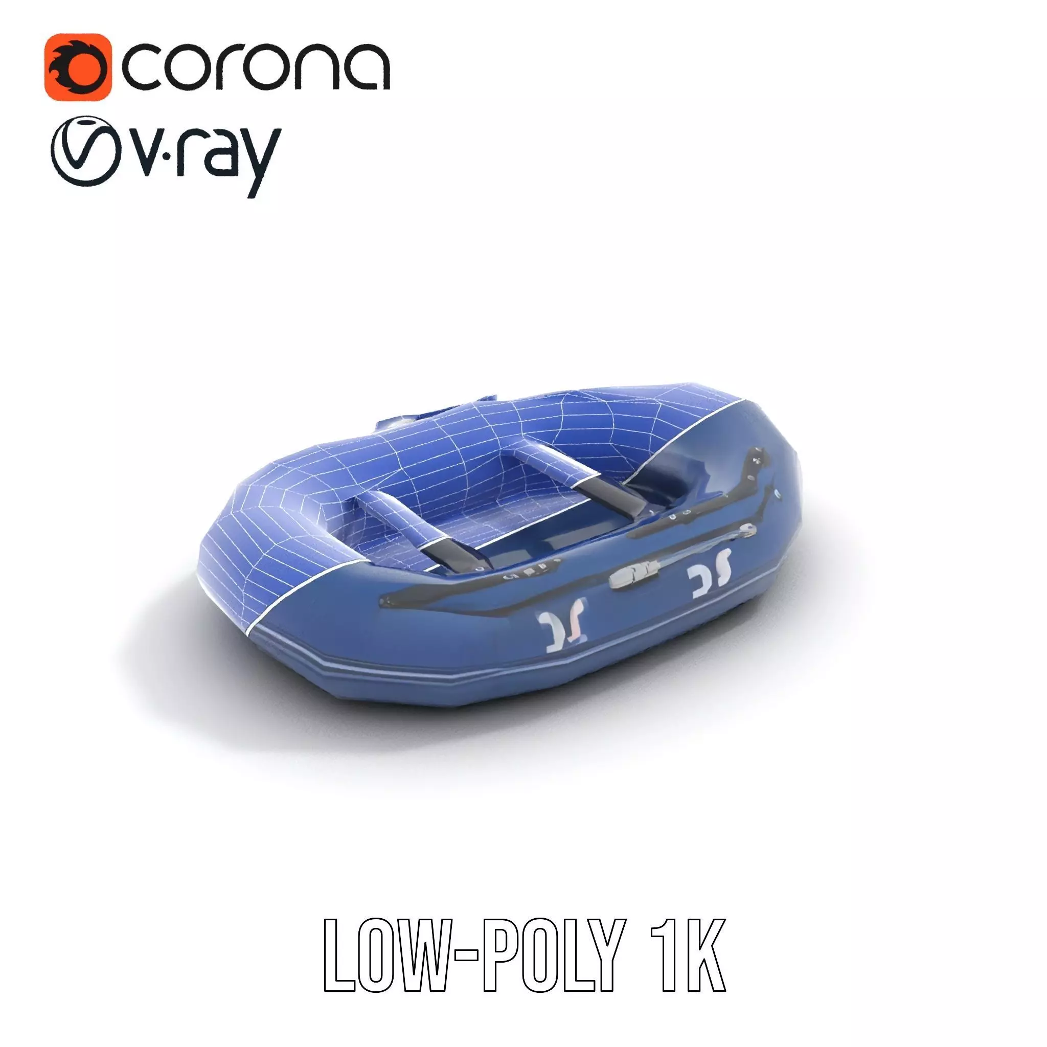 Navy Rubber Boat model pack Low-poly 3D model_14