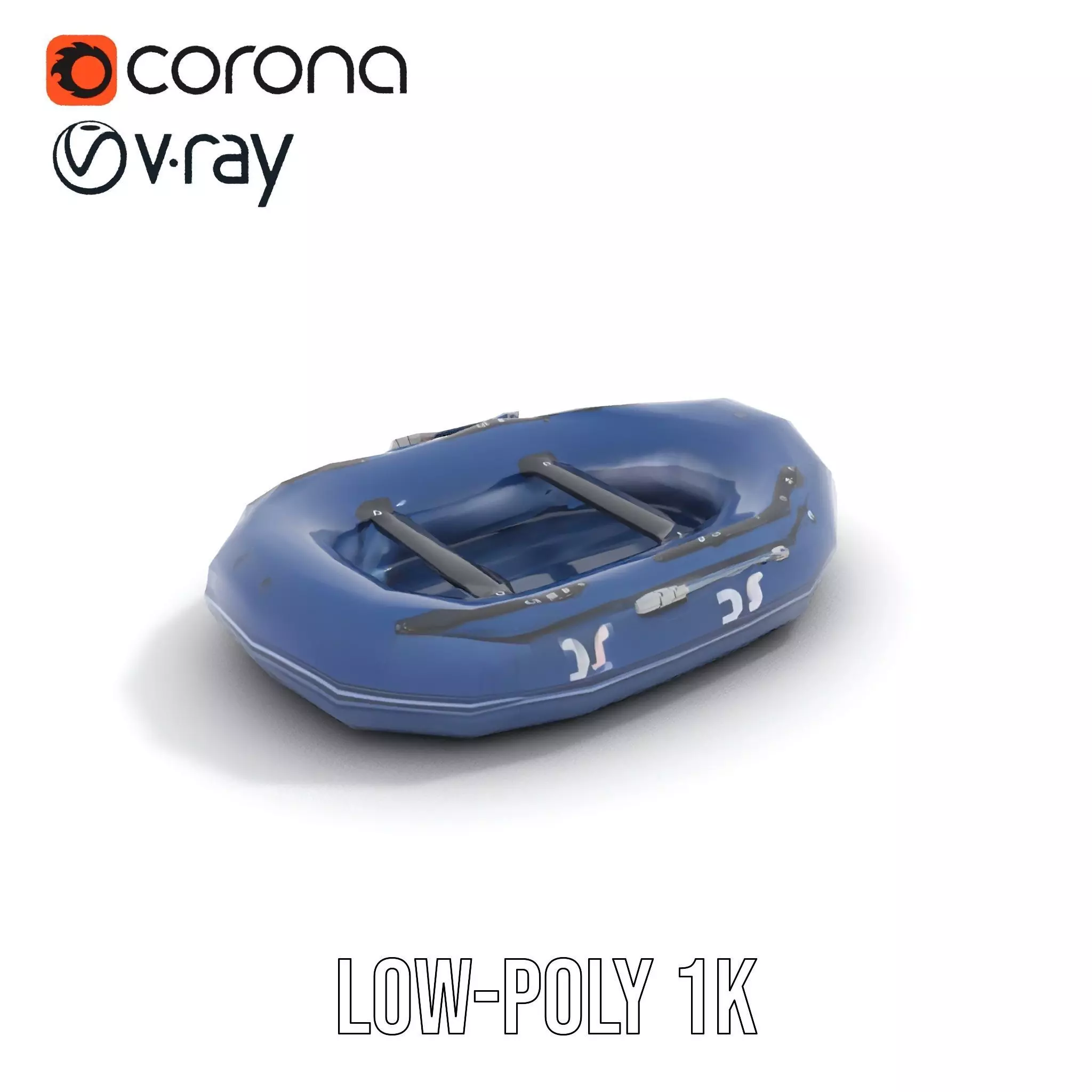 Navy Rubber Boat model pack Low-poly 3D model_19