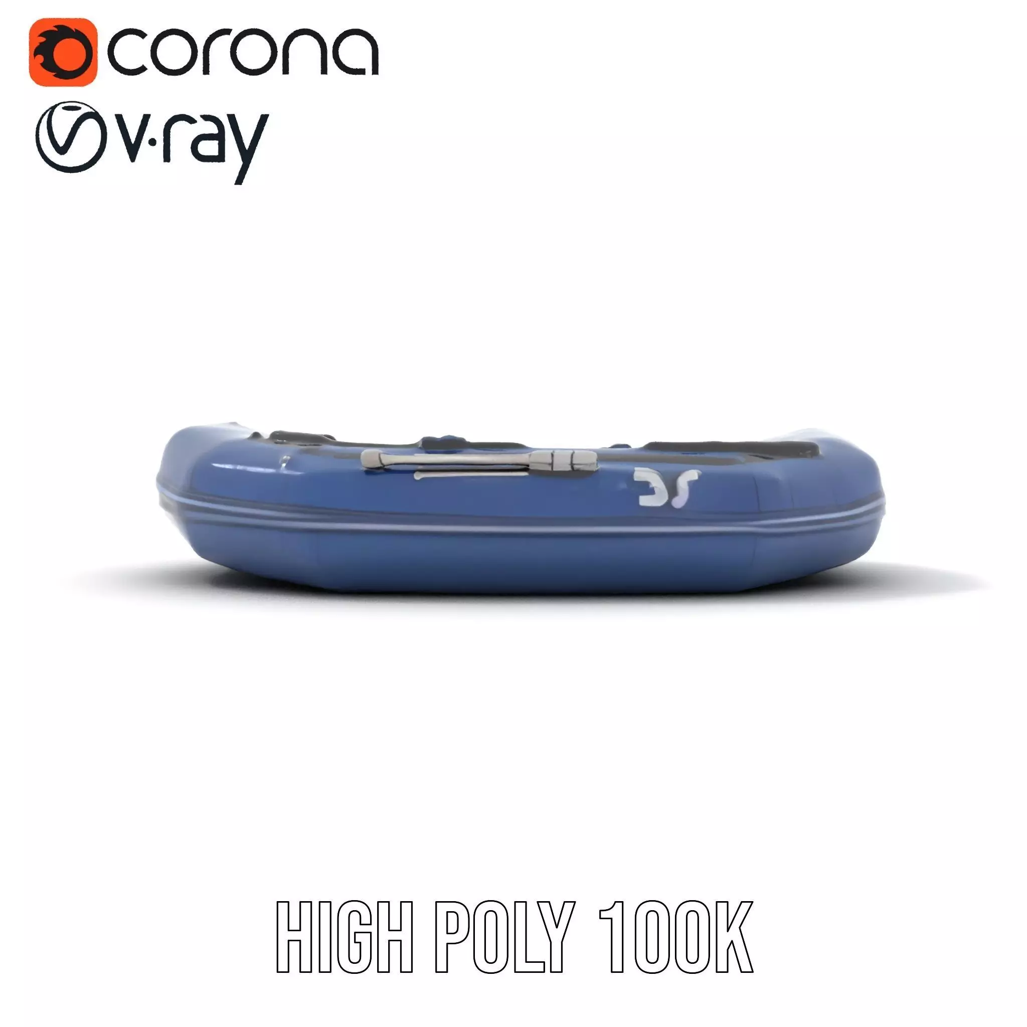 Navy Rubber Boat model pack Low-poly 3D model_23