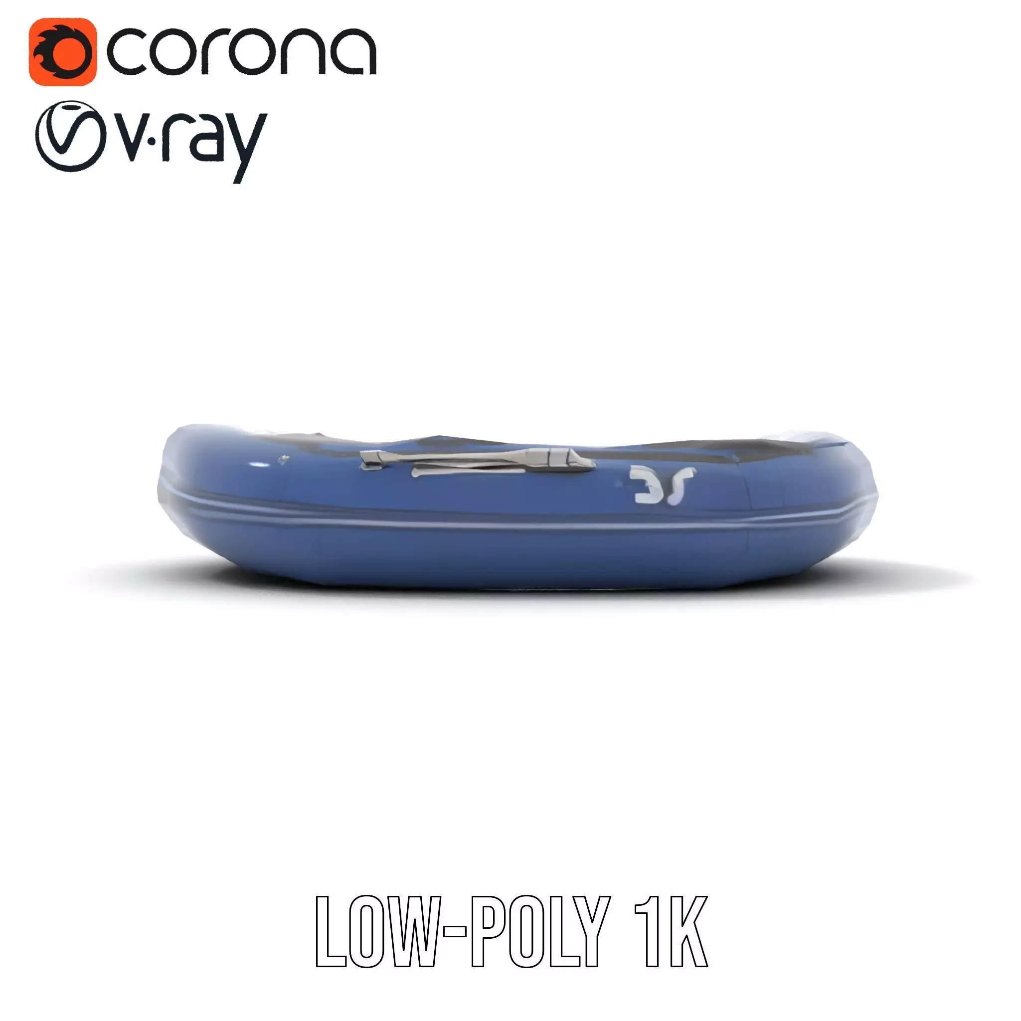 Navy Rubber Boat model pack Low-poly 3D model_12