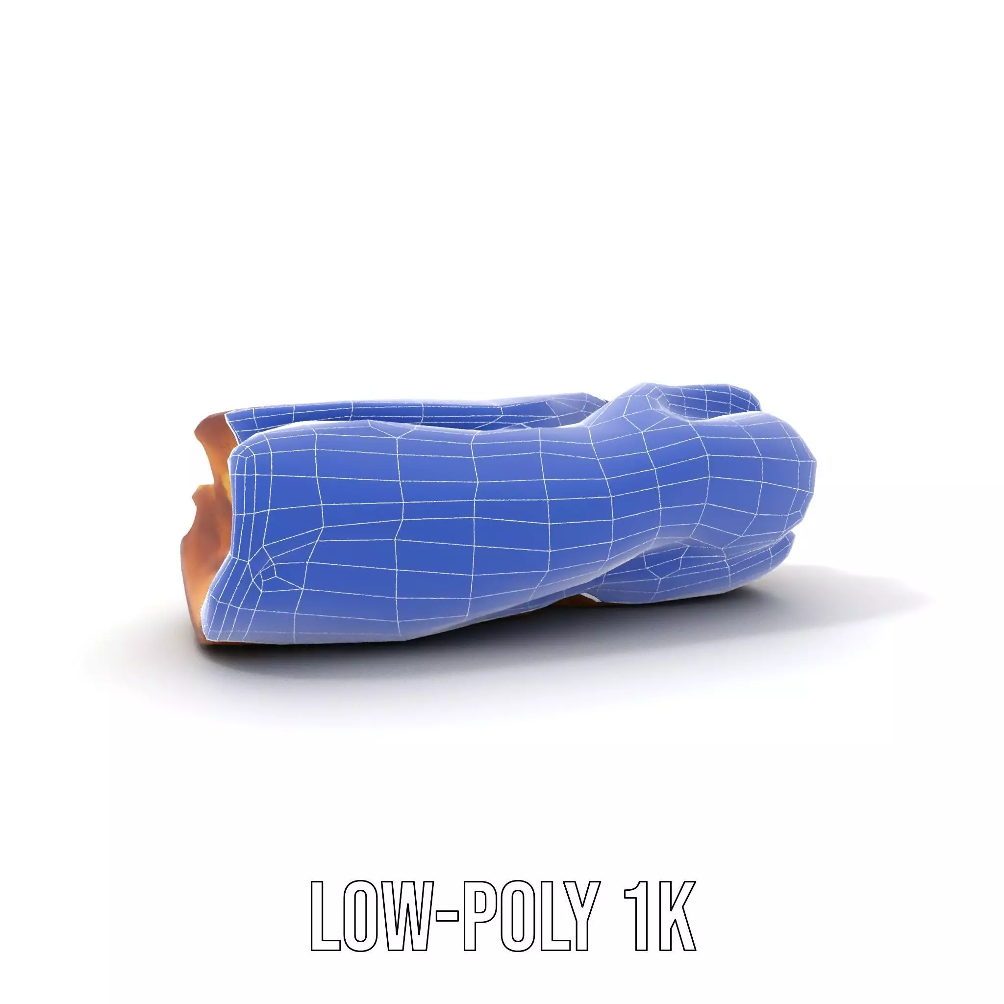 Crispy Baguette model pack Low-poly 3D model_17