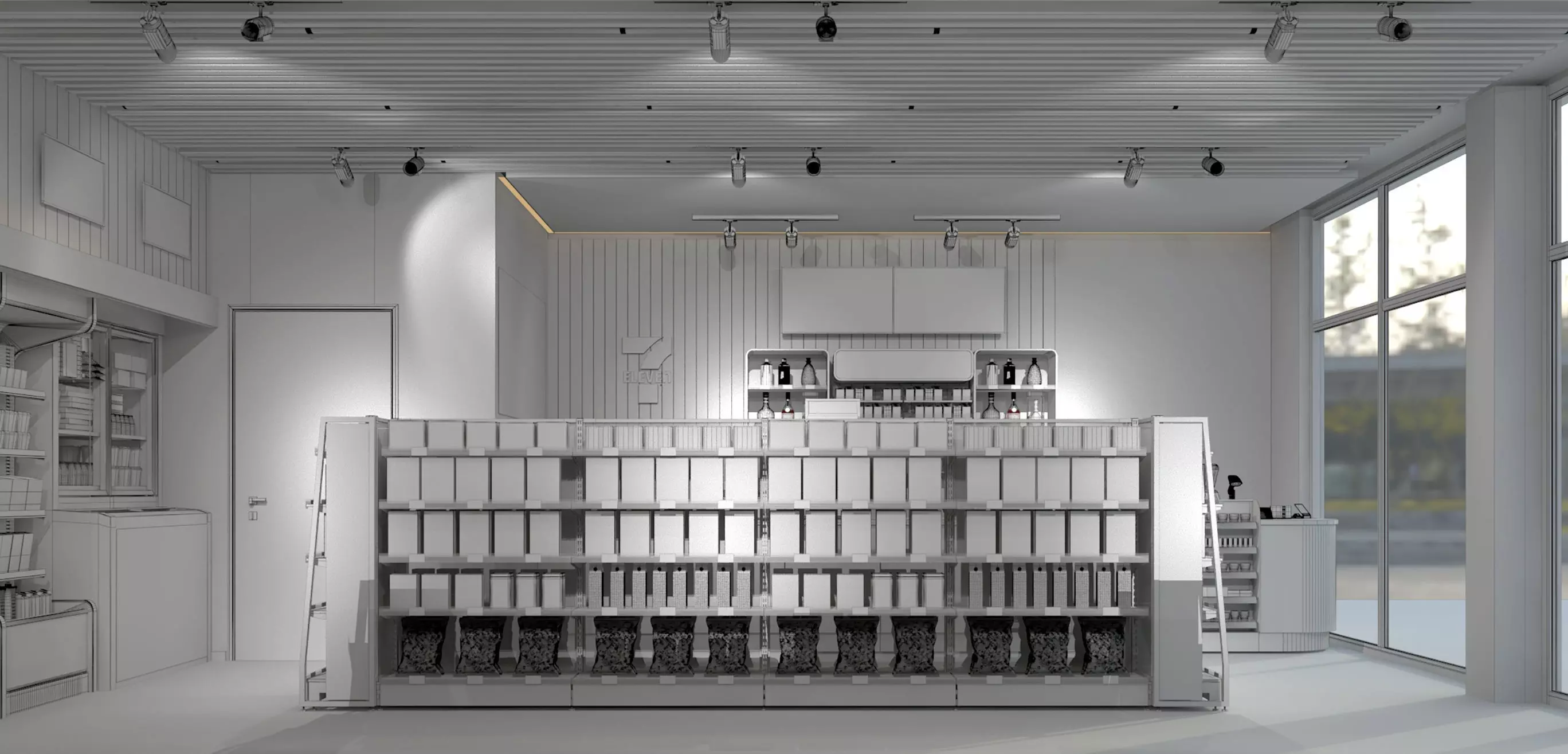 Convenience Store 3D model_8