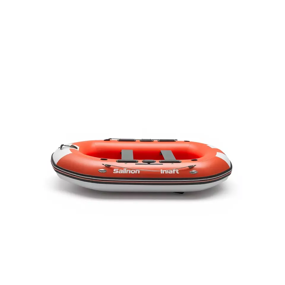Orange Inflatable Boat model pack Low-poly 3D model_2