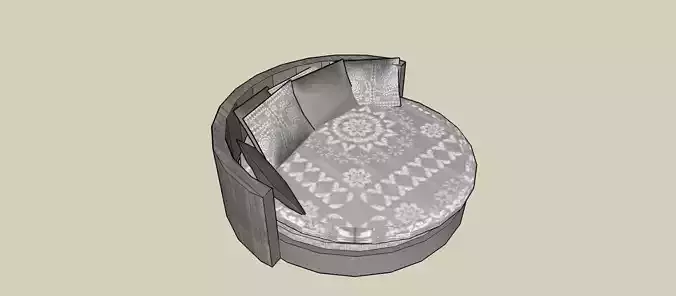 ROUND BED  3D model