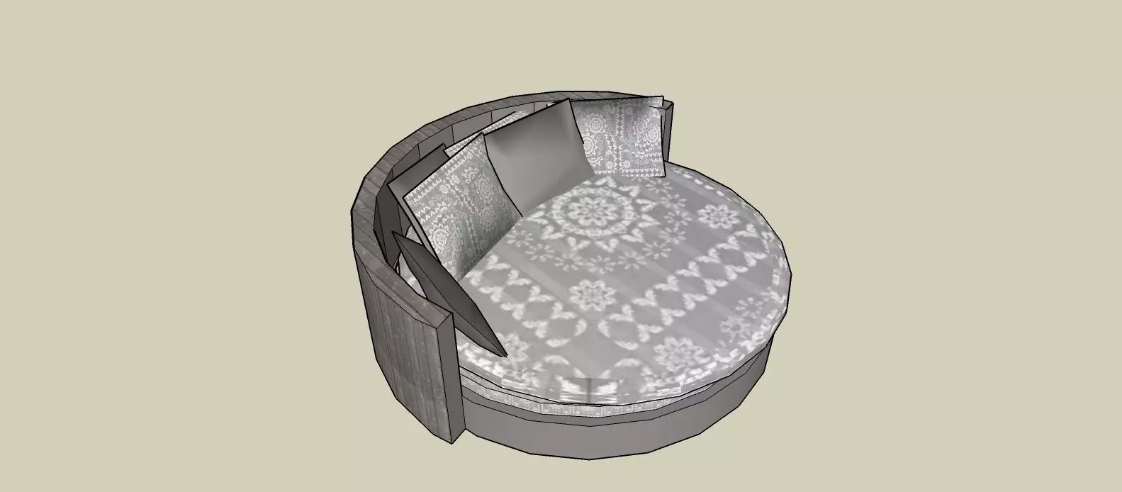 ROUND BED  3D model_0