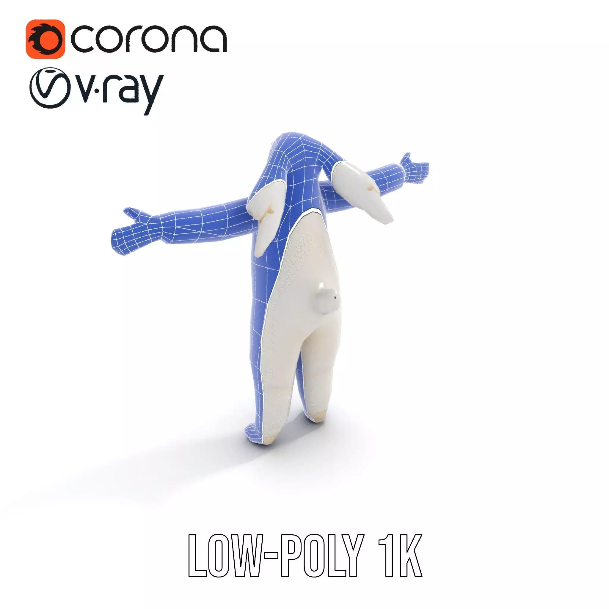 Soft White Rabbit model pack Low-poly 3D model_22