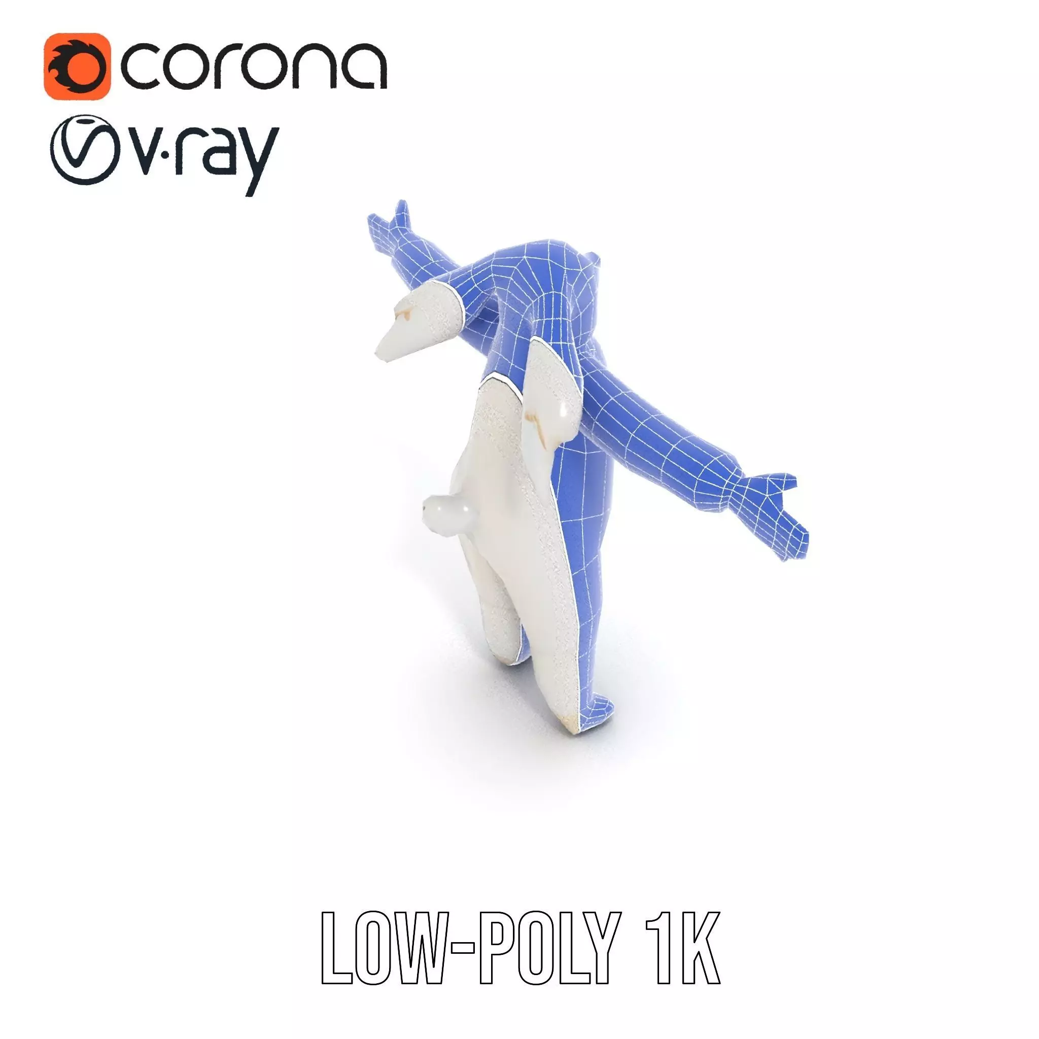 Soft White Rabbit model pack Low-poly 3D model_7