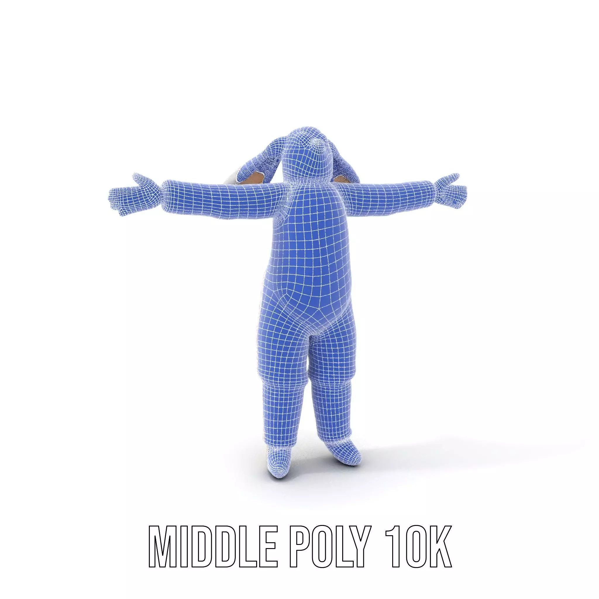 Soft White Rabbit model pack Low-poly 3D model_11