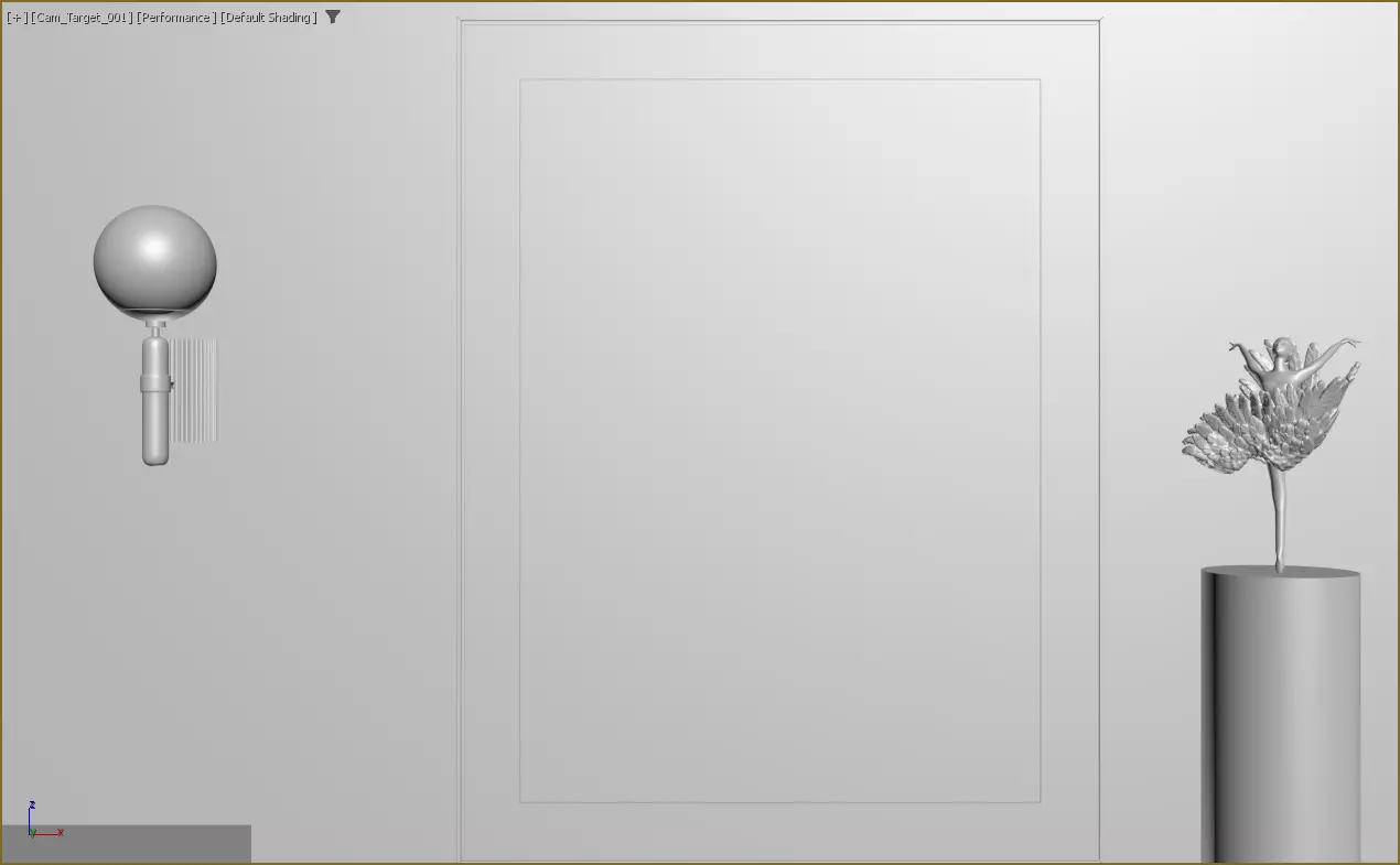 Modern abstract wall paintings 3D model_3