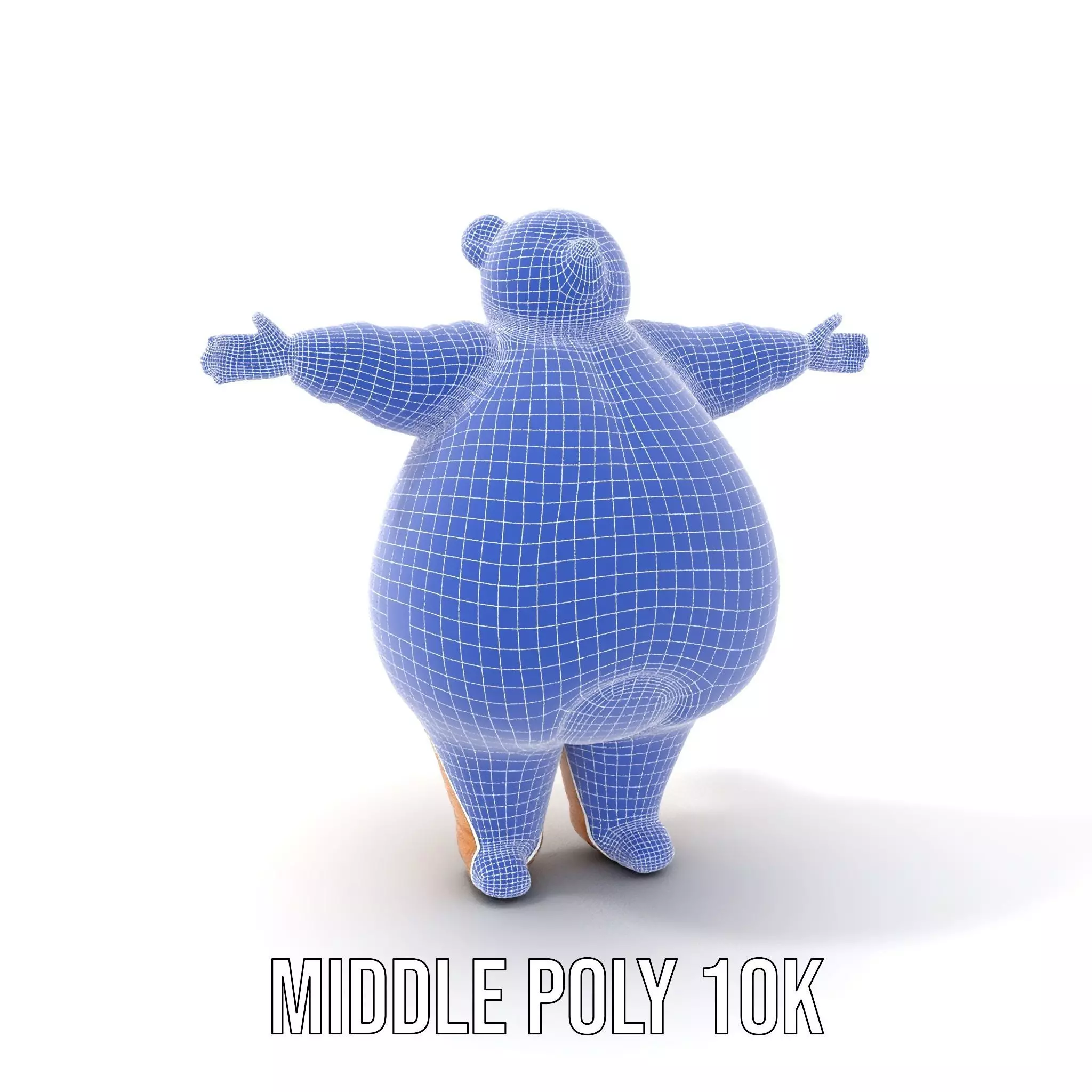 Fluffy Teddy Bear model pack Low-poly 3D model_16