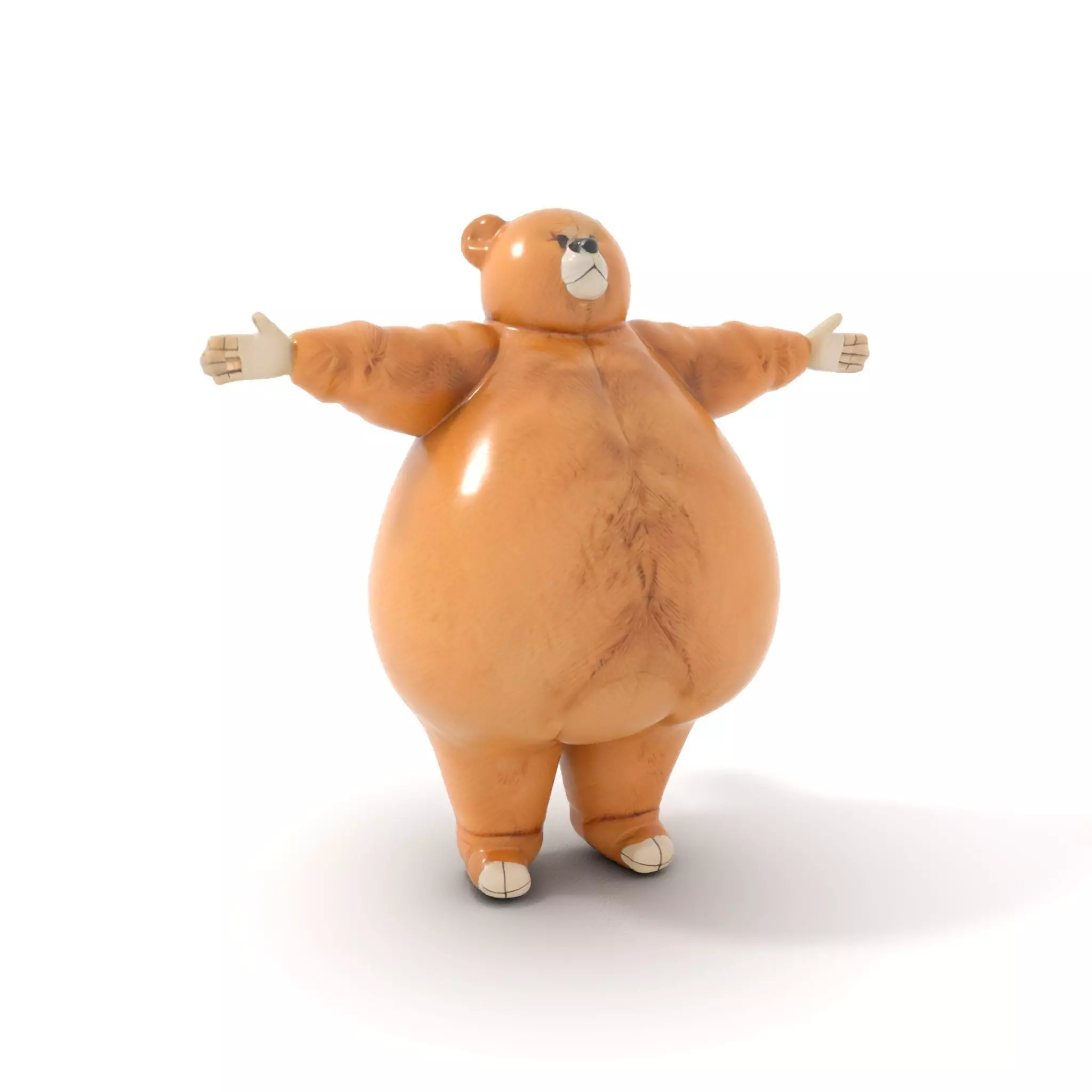 Fluffy Teddy Bear model pack Low-poly 3D model_0