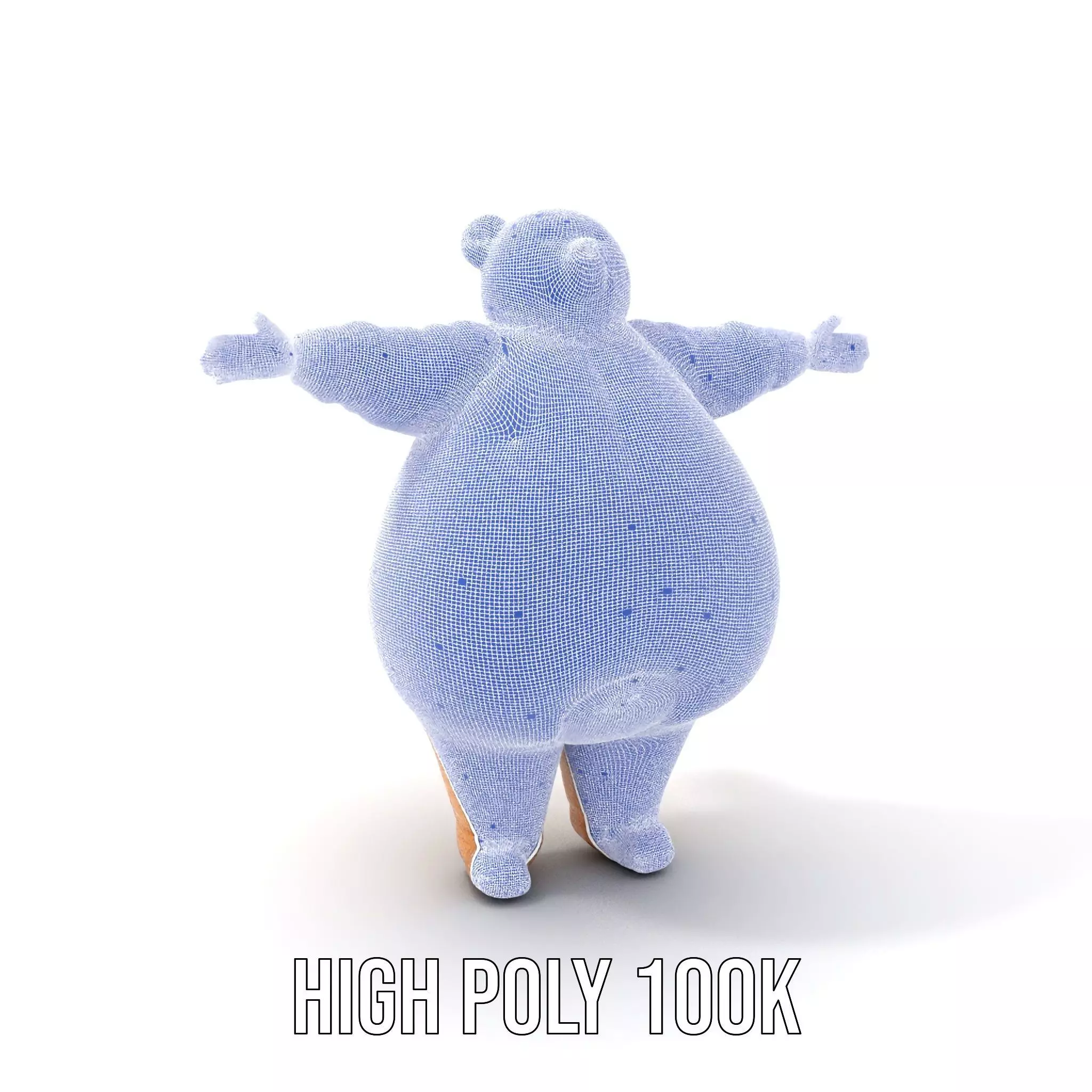Fluffy Teddy Bear model pack Low-poly 3D model_4