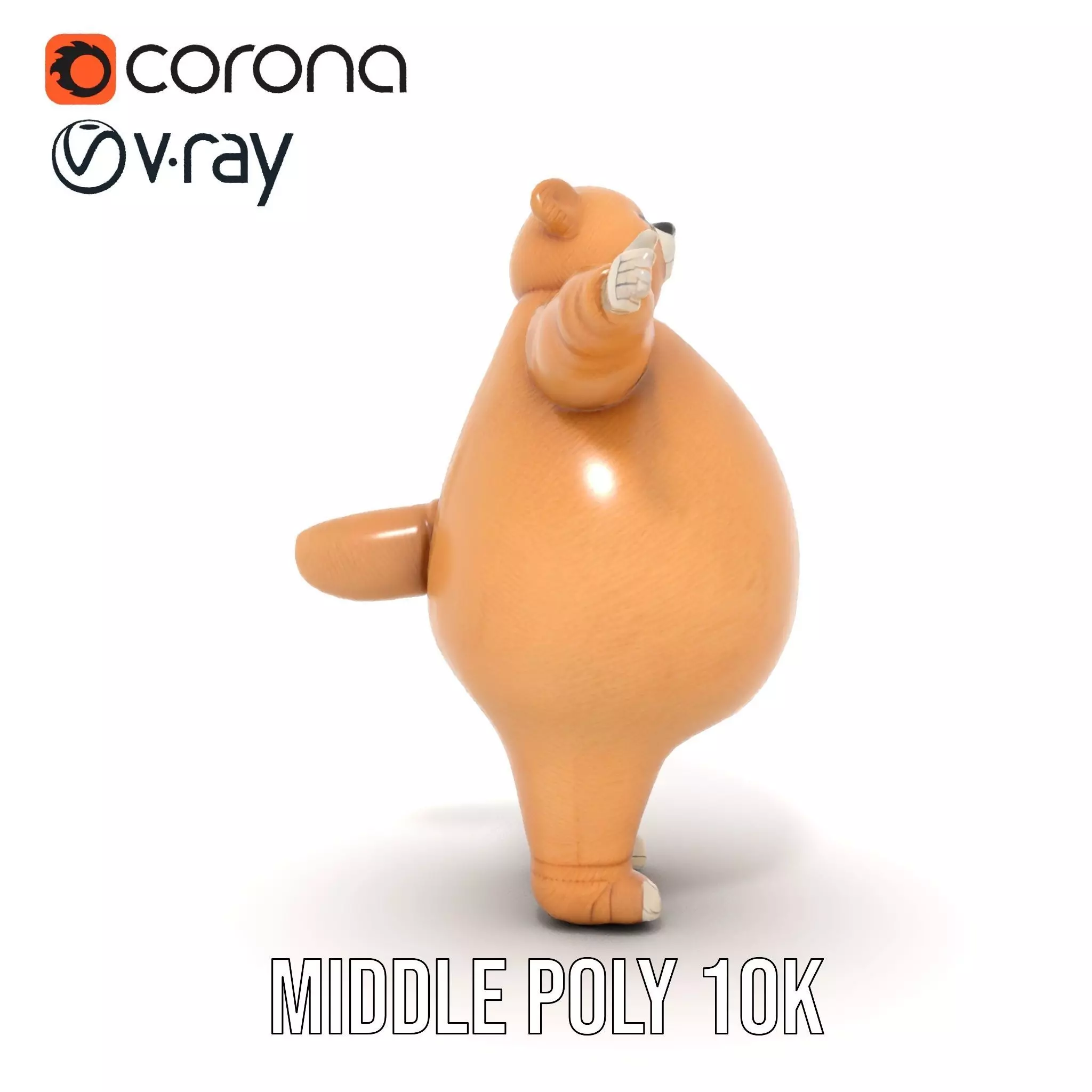 Fluffy Teddy Bear model pack Low-poly 3D model_29