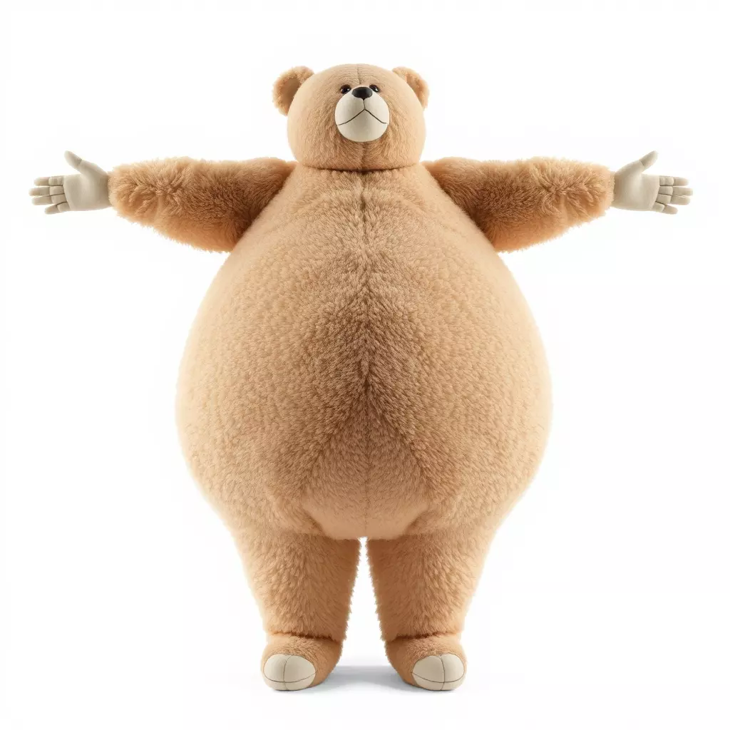 Fluffy Teddy Bear model pack Low-poly 3D model_2