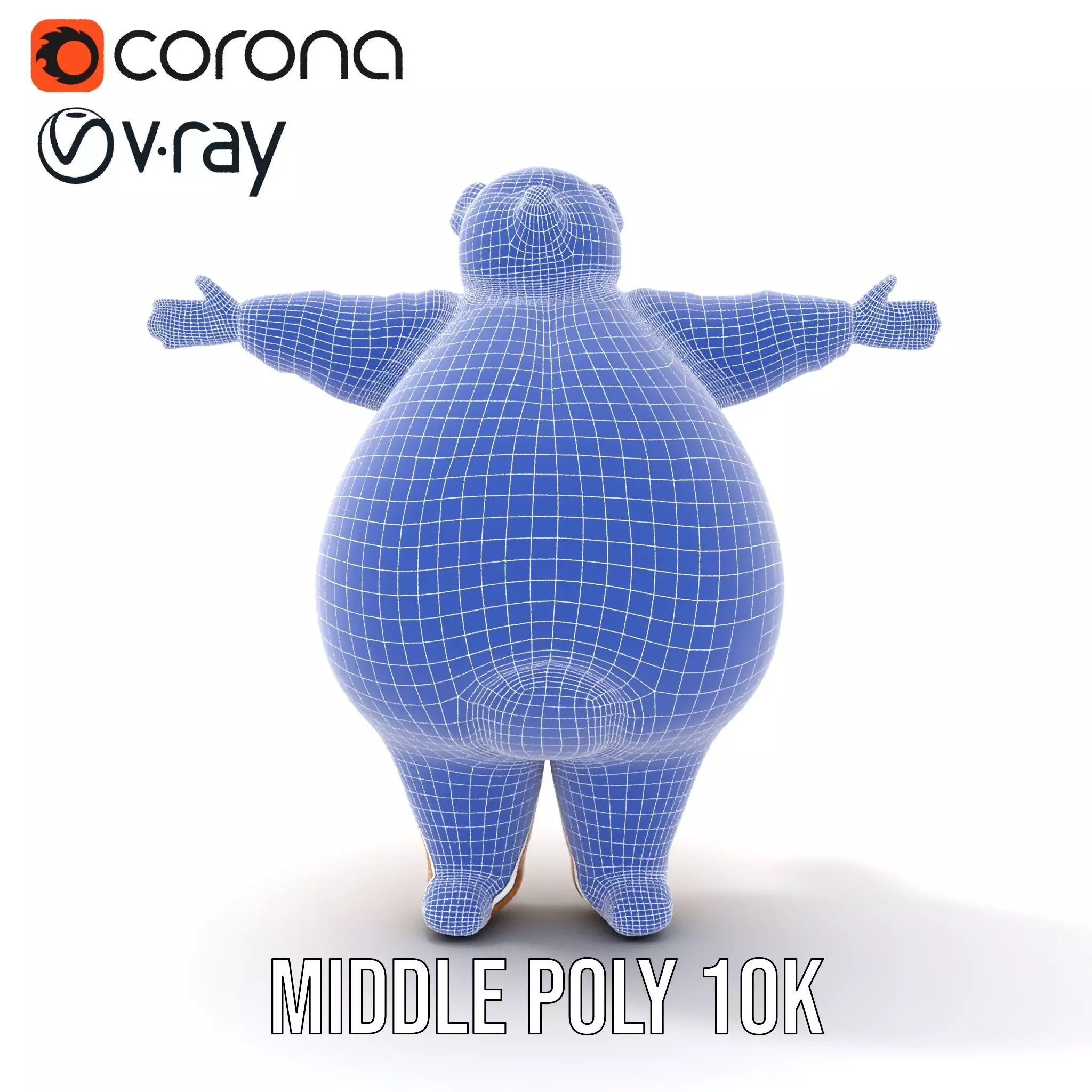 Fluffy Teddy Bear model pack Low-poly 3D model_10