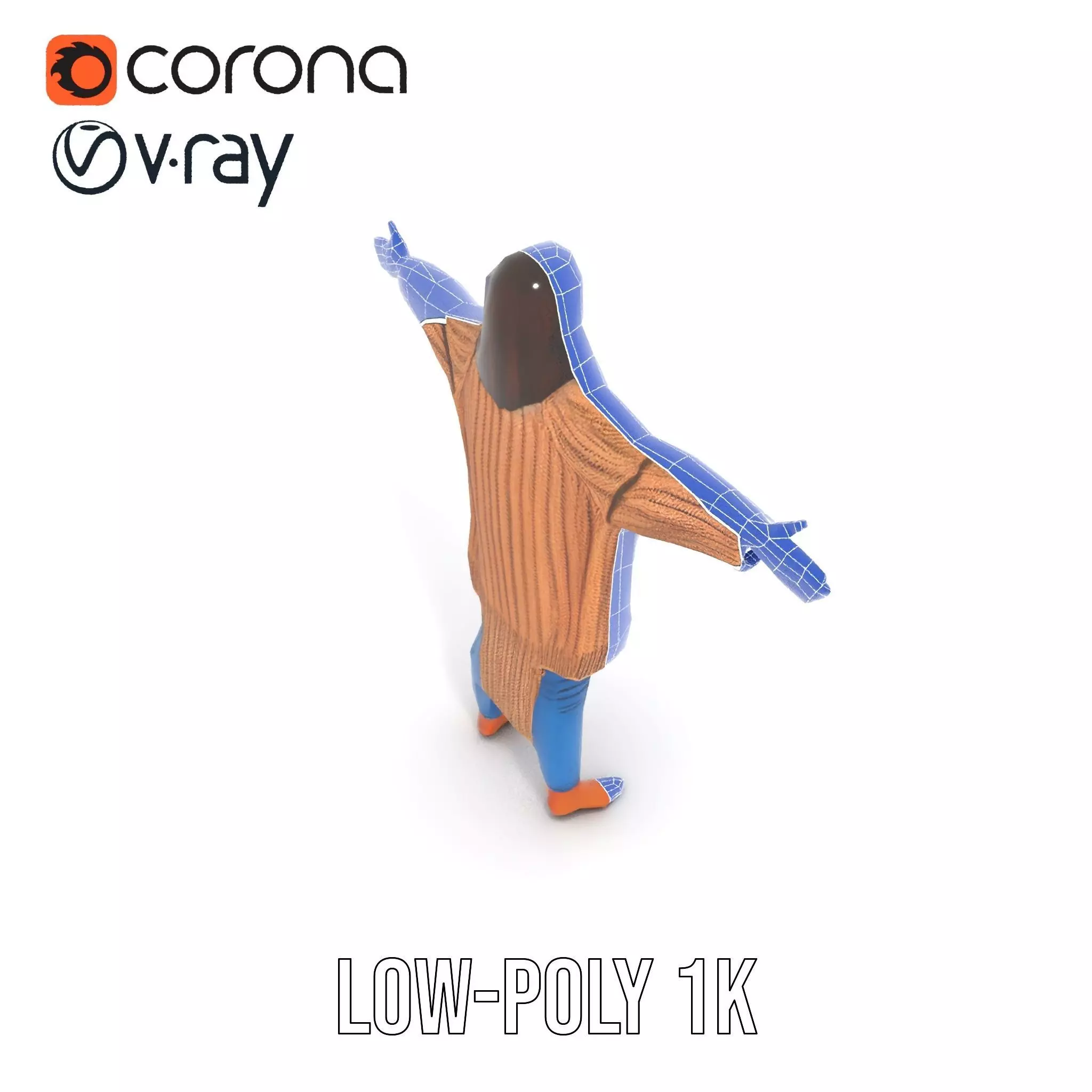 Cozy Knit Sweater model pack Low-poly 3D model_19