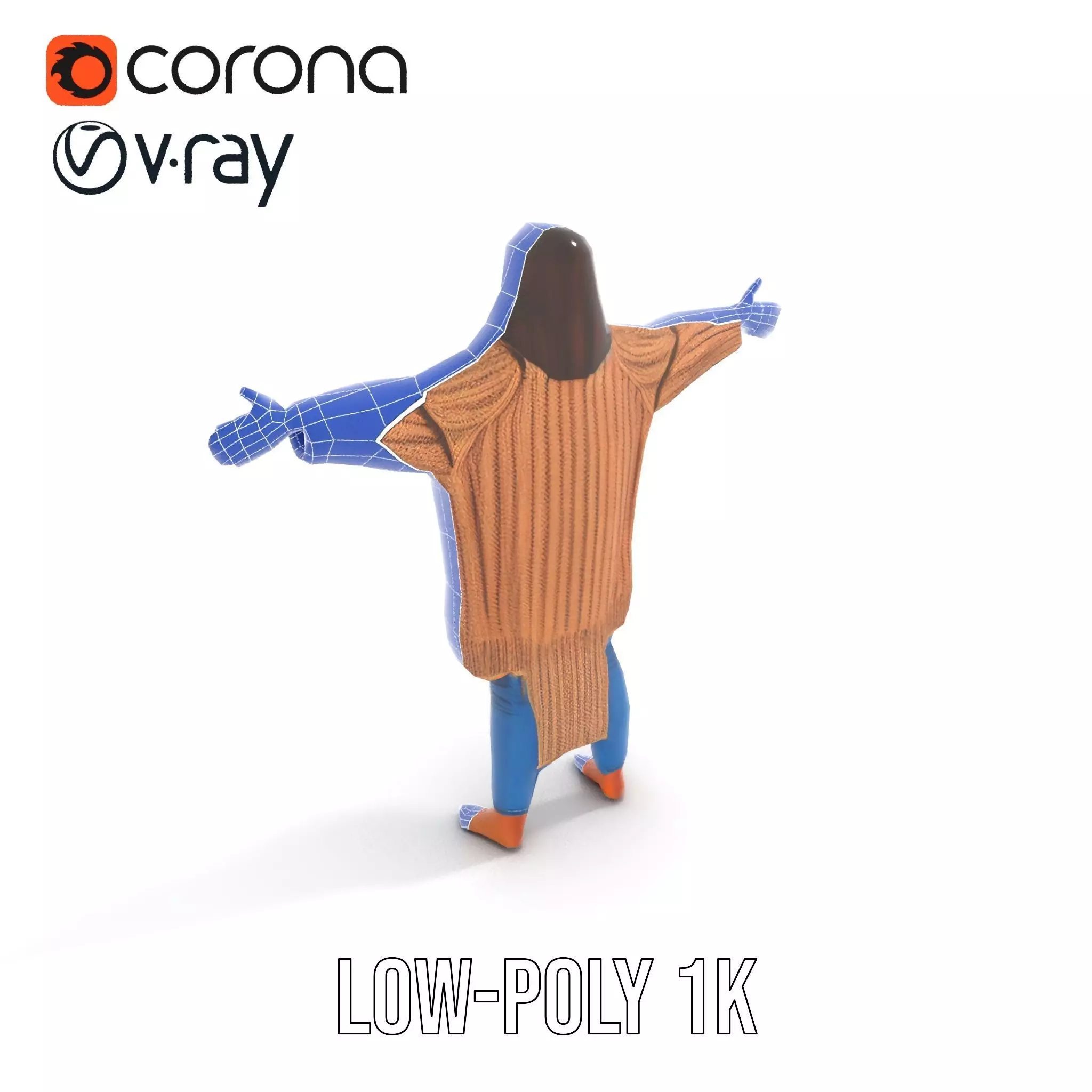 Cozy Knit Sweater model pack Low-poly 3D model_14