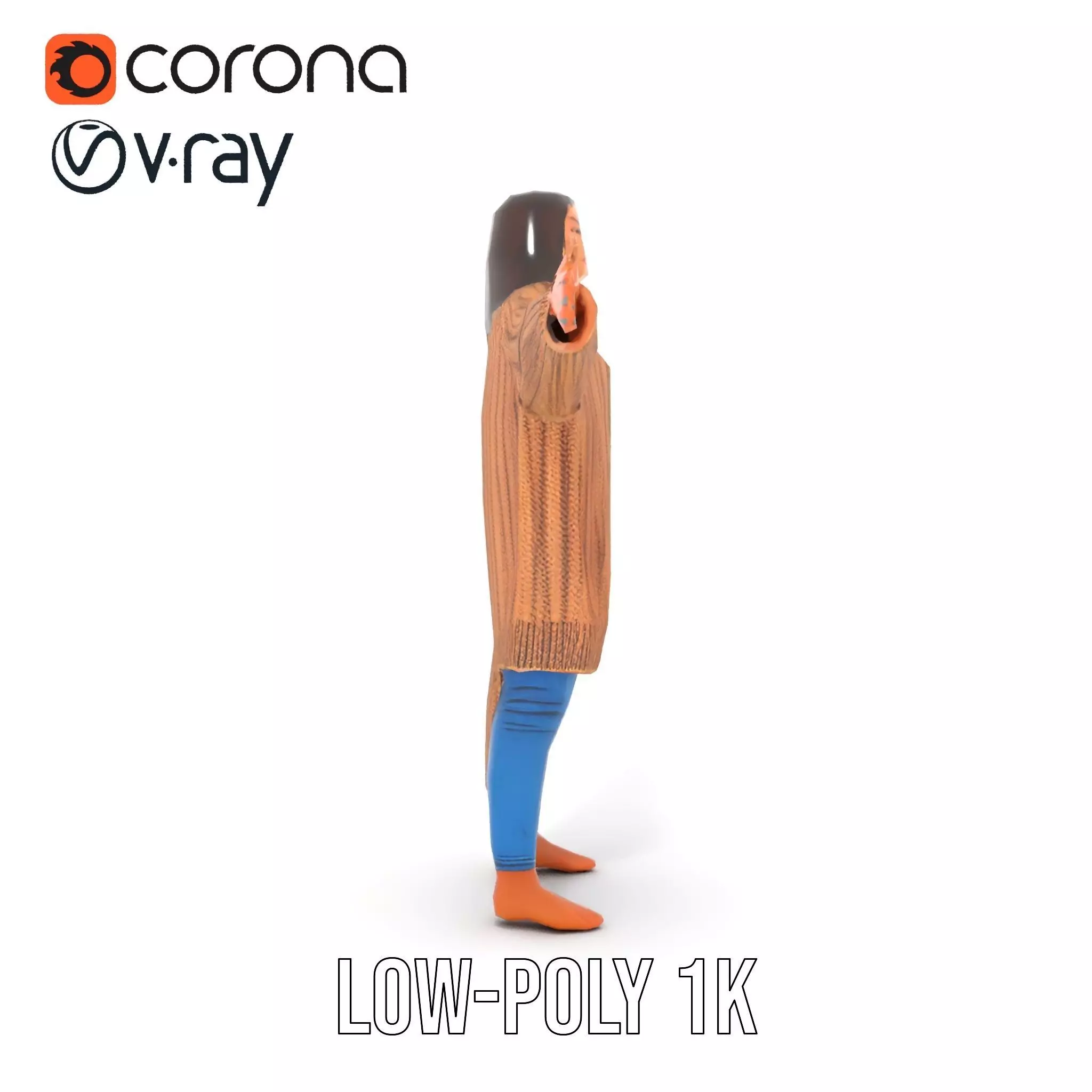 Cozy Knit Sweater model pack Low-poly 3D model_16